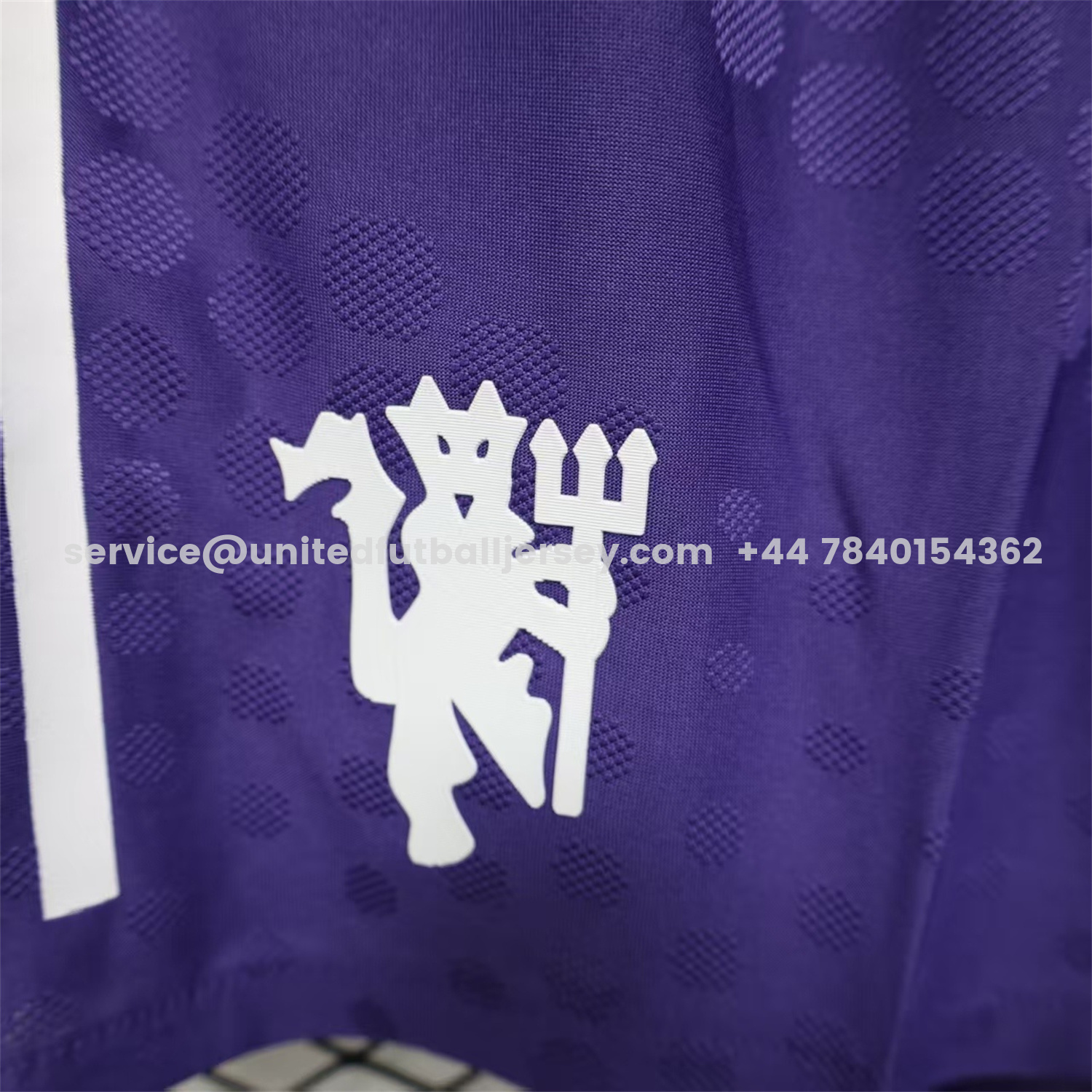 unitedfutballjersey-Manchester United 25-26 Away Purple Shorts - Player Version