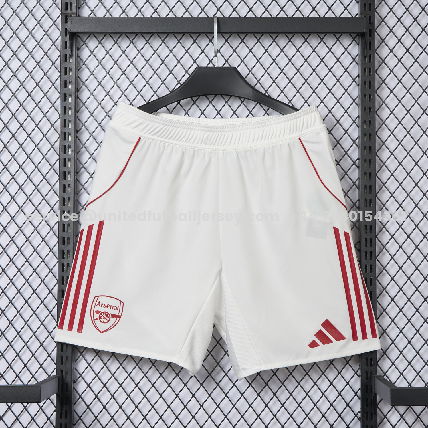 unitedfutballjersey-Arsenal 25-26 Home White Shorts - Player Version