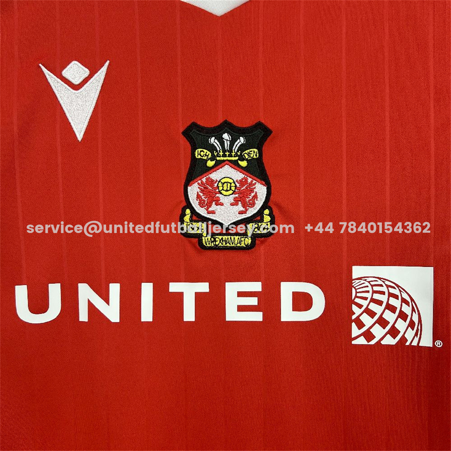 unitedfutballjersey-Wrexham 25-26 Home Jersey - Fans Version