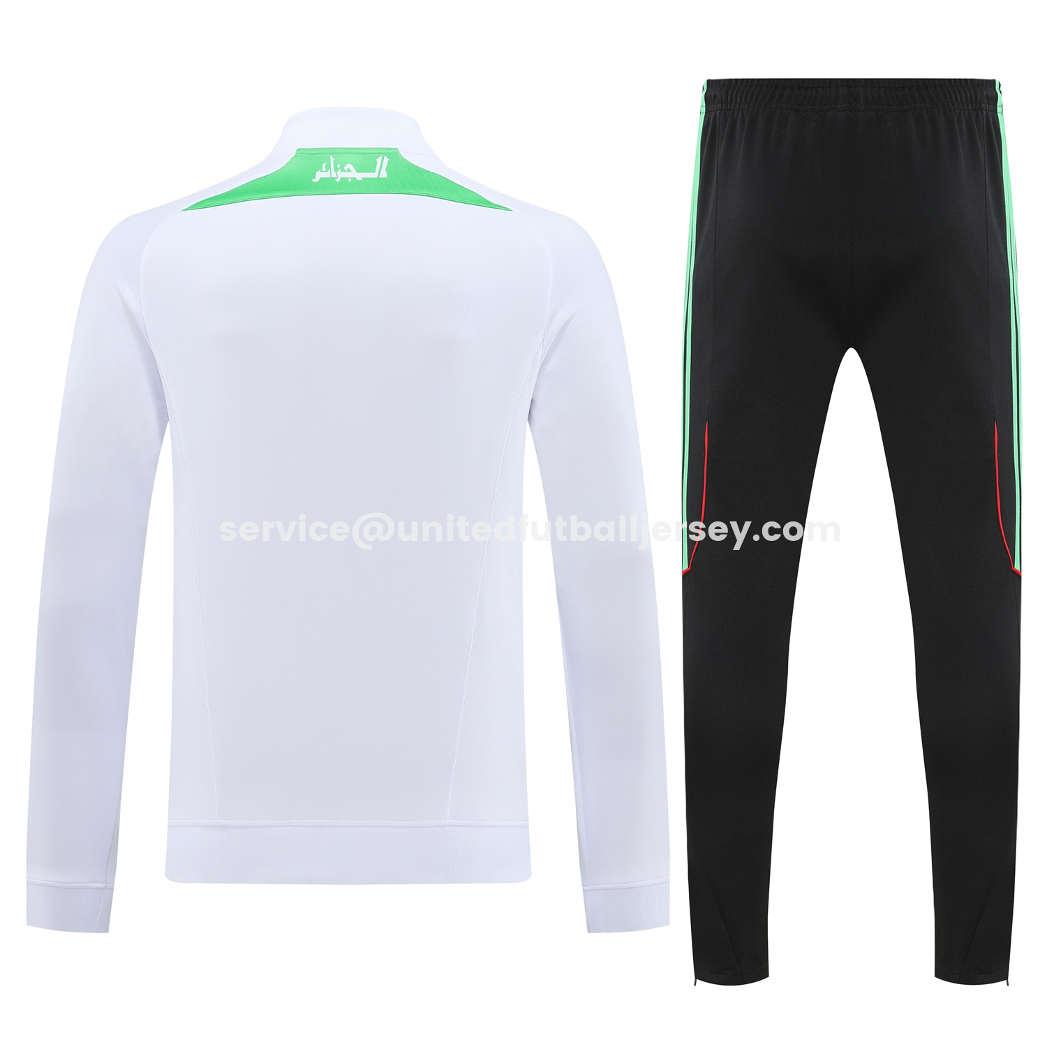 unitedfutballjersey-Algeria 2026 Long Sleeve Training Set - White Top and Black Pants