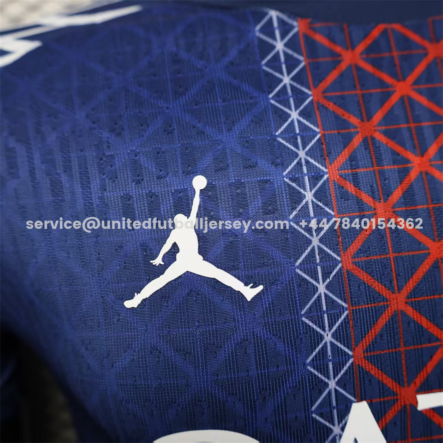 unitedfutballjersey-Paris Saint-Germain PSG X JD 25-26 Red And Blue Special Edition Jersey - Player Version