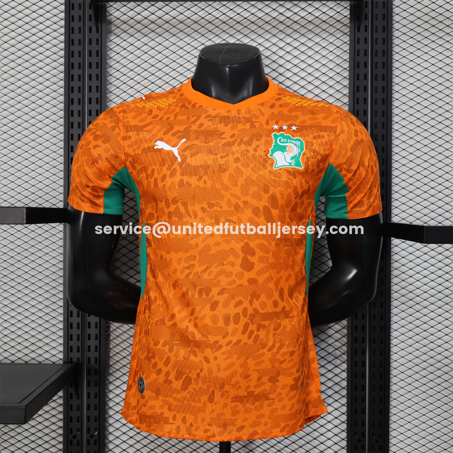 unitedfutballjersey-Ivory Coast 2026 Home Orange Jersey - Player Version