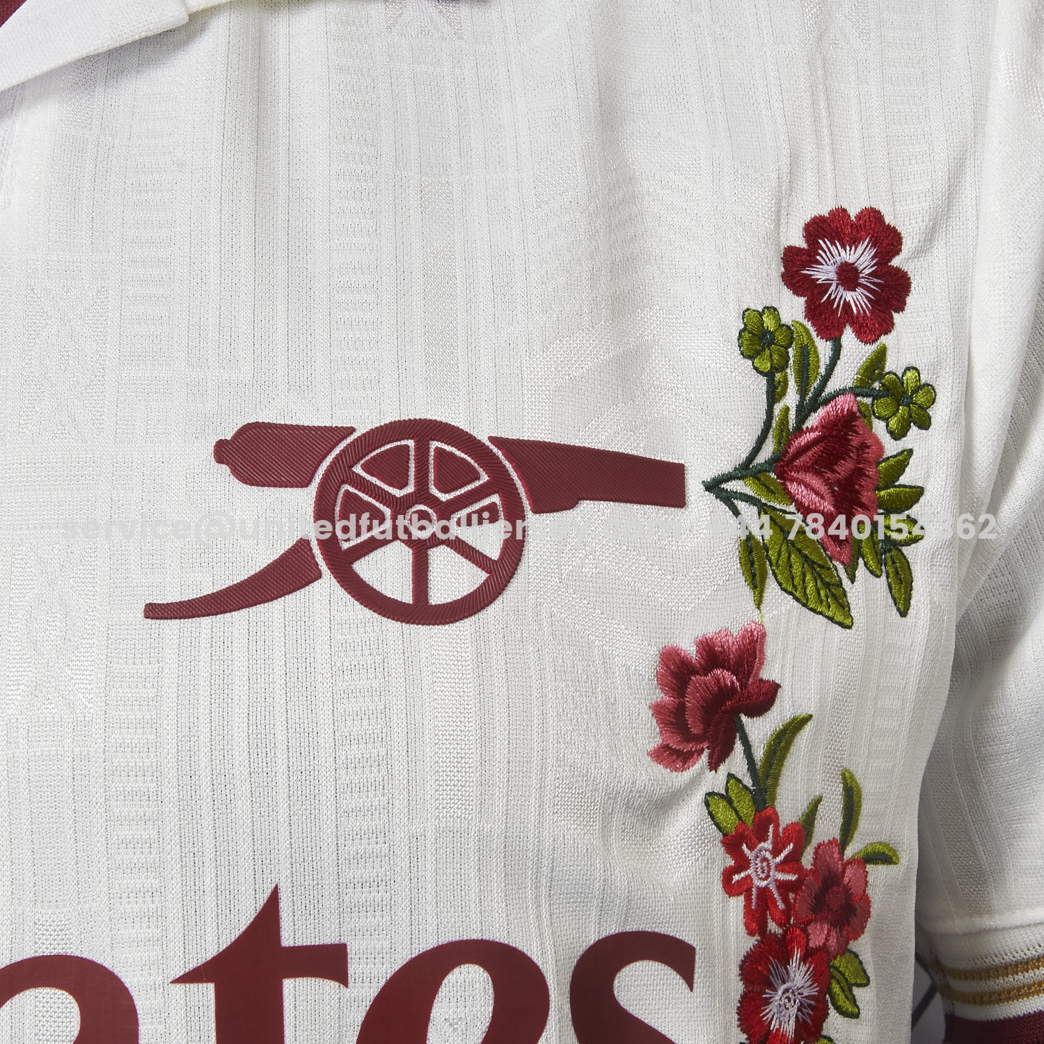 unitedfutballjersey-【Embroidered Flower Version】Arsenal 25-26 Third White Jersey - Player Version