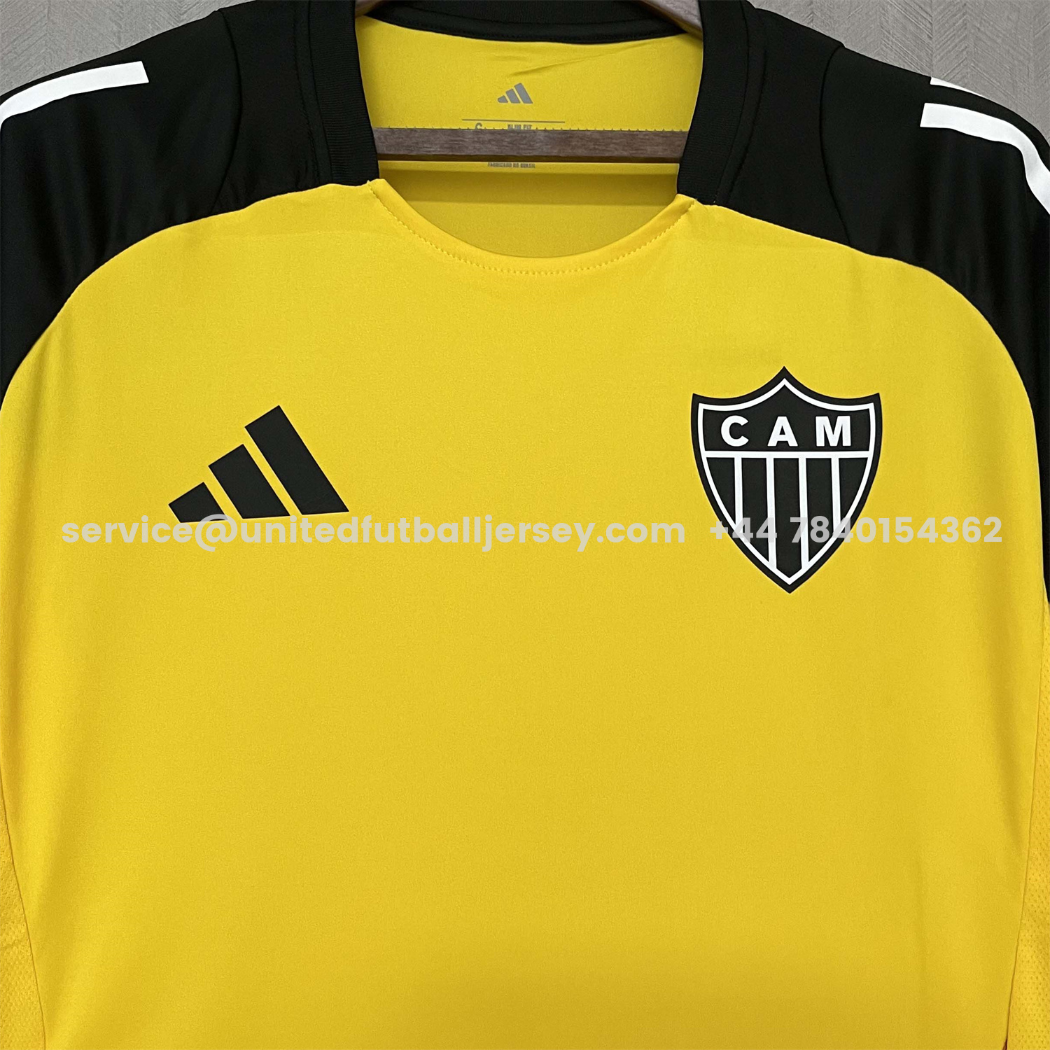 unitedfutballjersey-Atletico Mineiro 25-26 Yellow Pre-Match Training Jersey - Fans Version