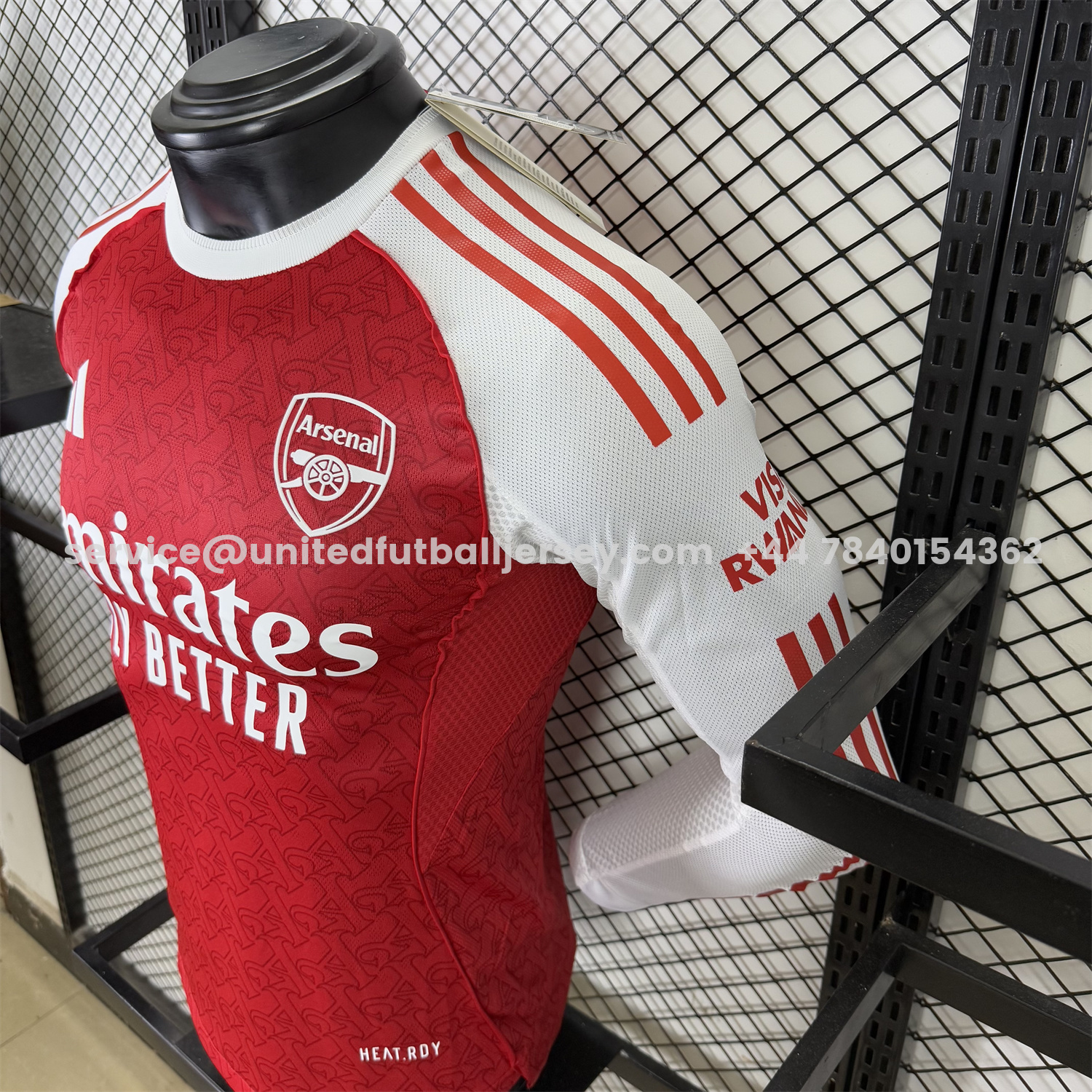 unitedfutballjersey-Arsenal 25-26 Home Long Sleeves Jersey - Player Version
