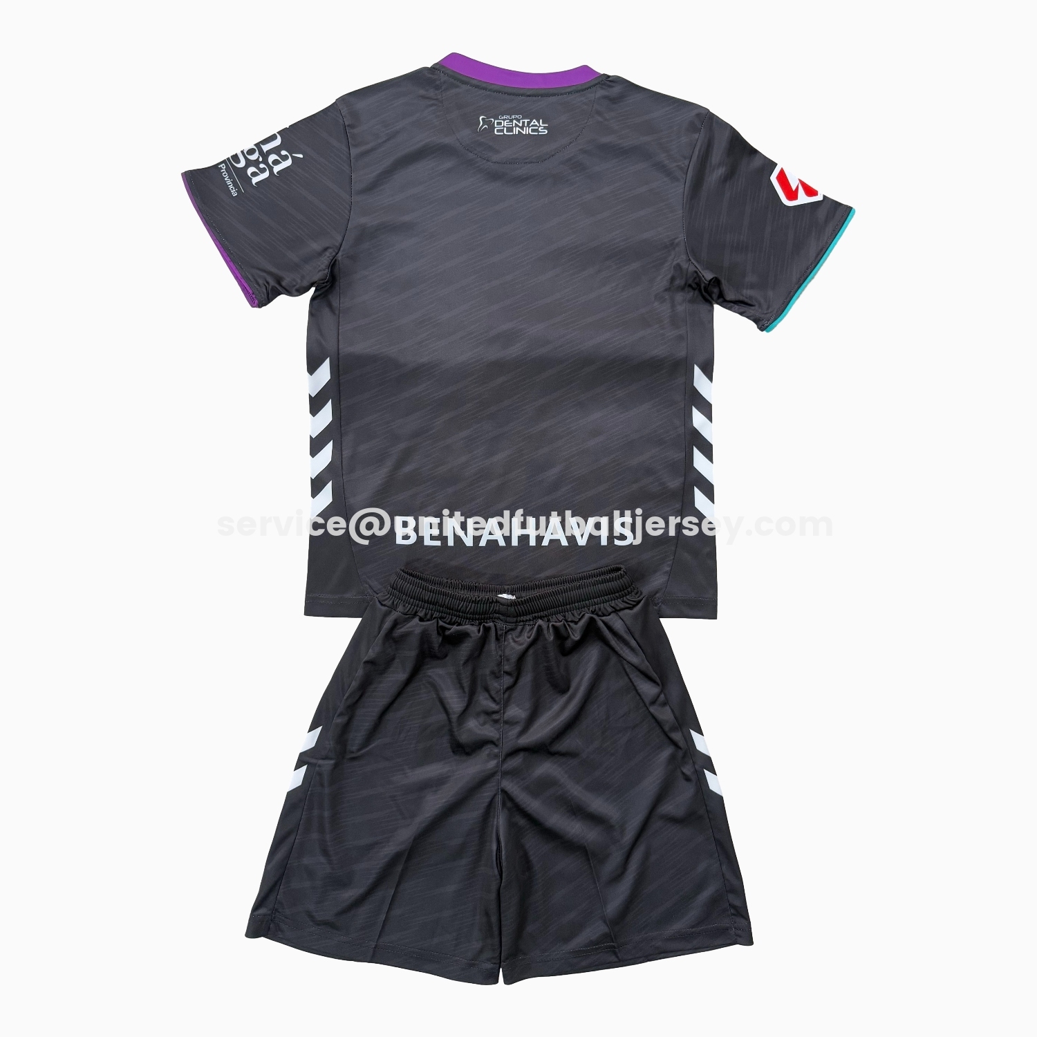 unitedfutballjersey-Malaga 25-26 Away Kids Kit