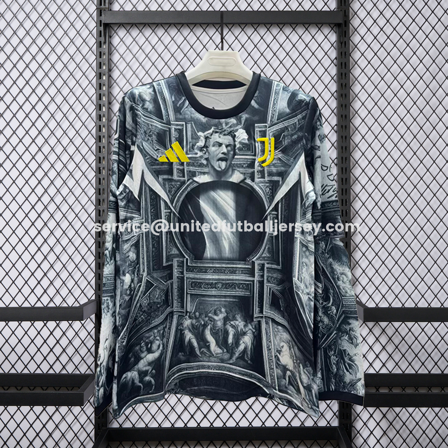 unitedfutballjersey-Juventus 25-26 Pre-Match Training Long Sleeves Jersey - Fans Version