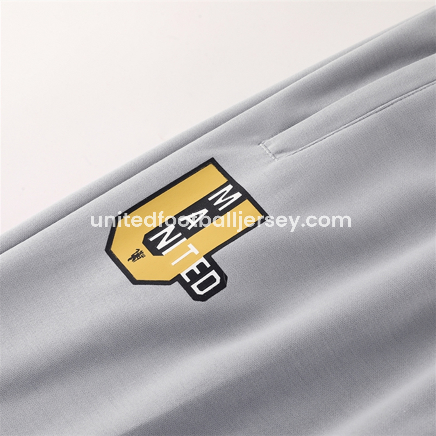 unitedfutballjersey-Manchester United 25-26 Originals Varsity Hoodie Set - Grey Hoodie and Pants