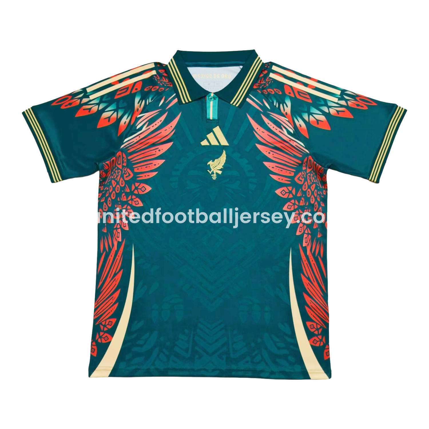unitedfutballjersey-Mexico 2025 Gold Cup Bird Green Special Edition Jersey - Fans Version