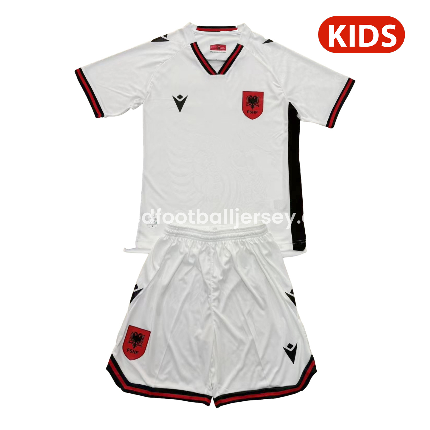 unitedfutballjersey-Albania 25-26 Away Kids Kit
