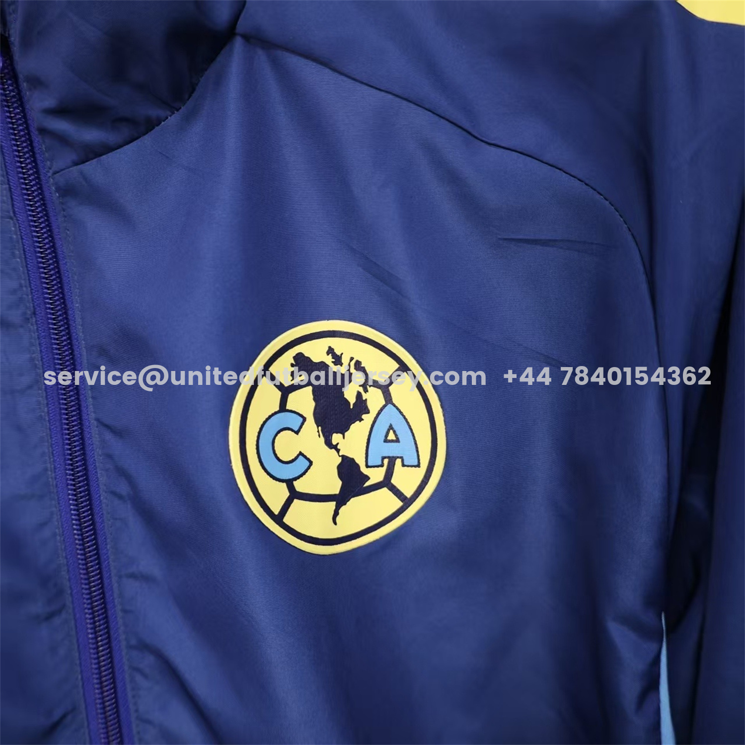 unitedfutballjersey-Club América 25-26 Blue Windbreaker Jacket