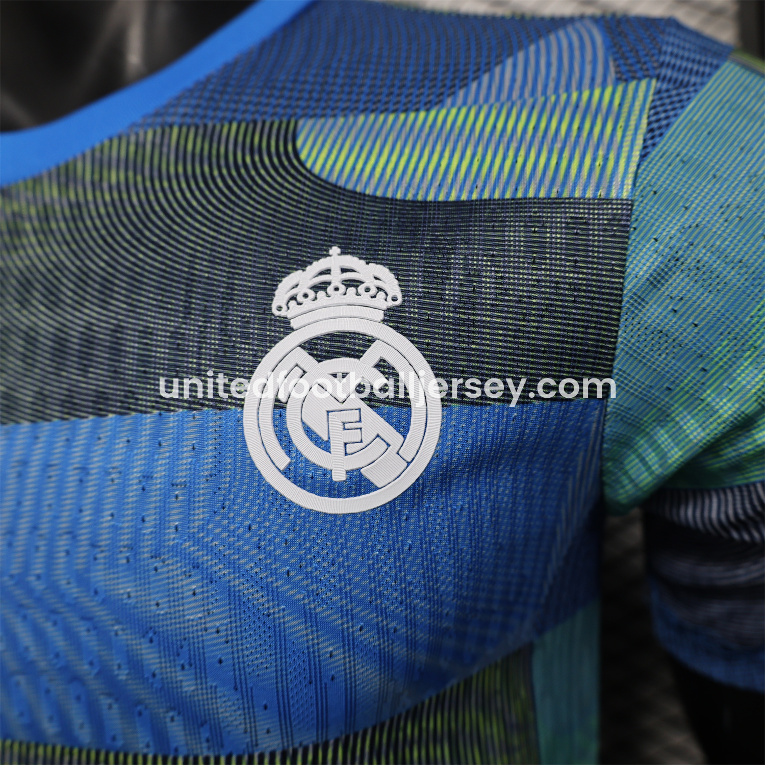 unitedfutballjersey-Real Madrid 25-26 Blue Pre-Match Traning Jersey - Player Version