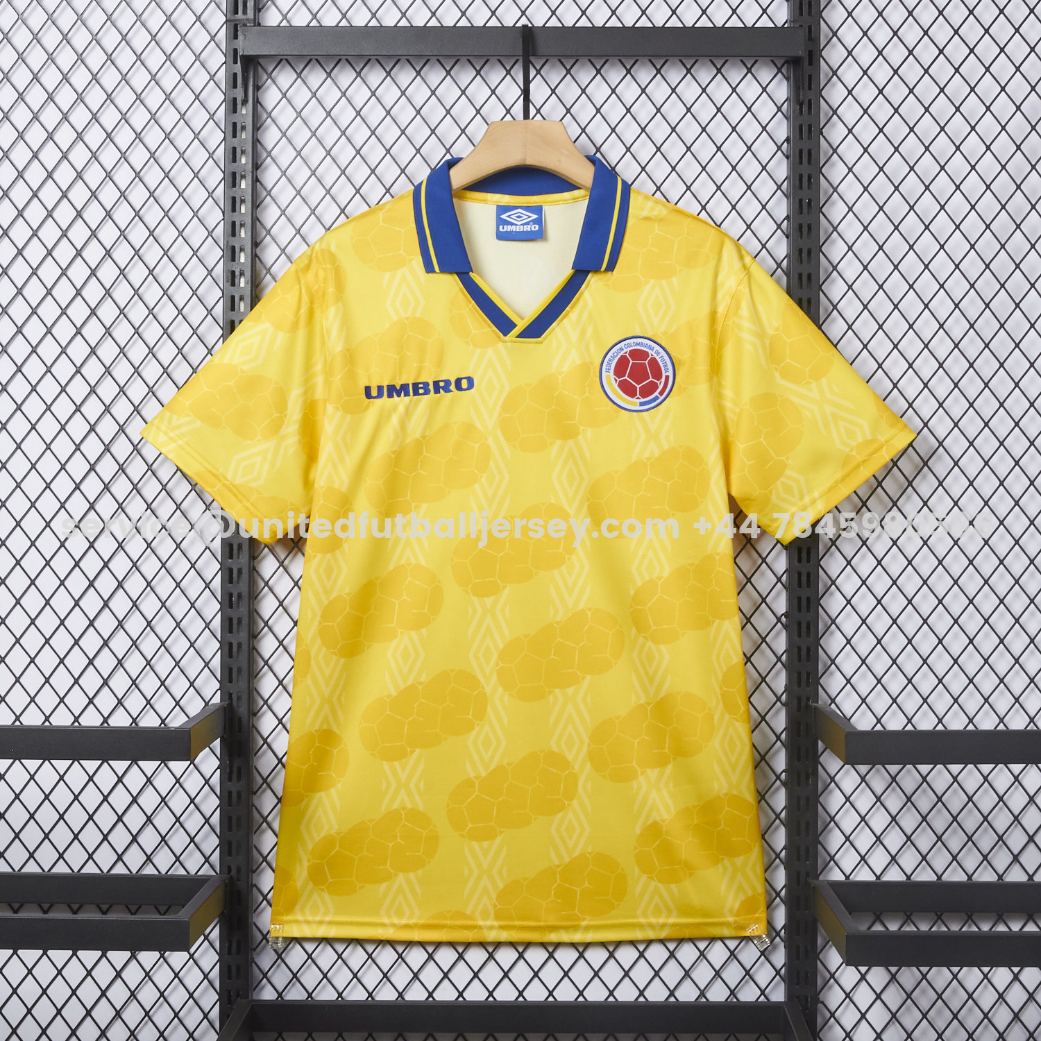 unitedfutballjersey-Retro Colombia 1994 Home Jersey