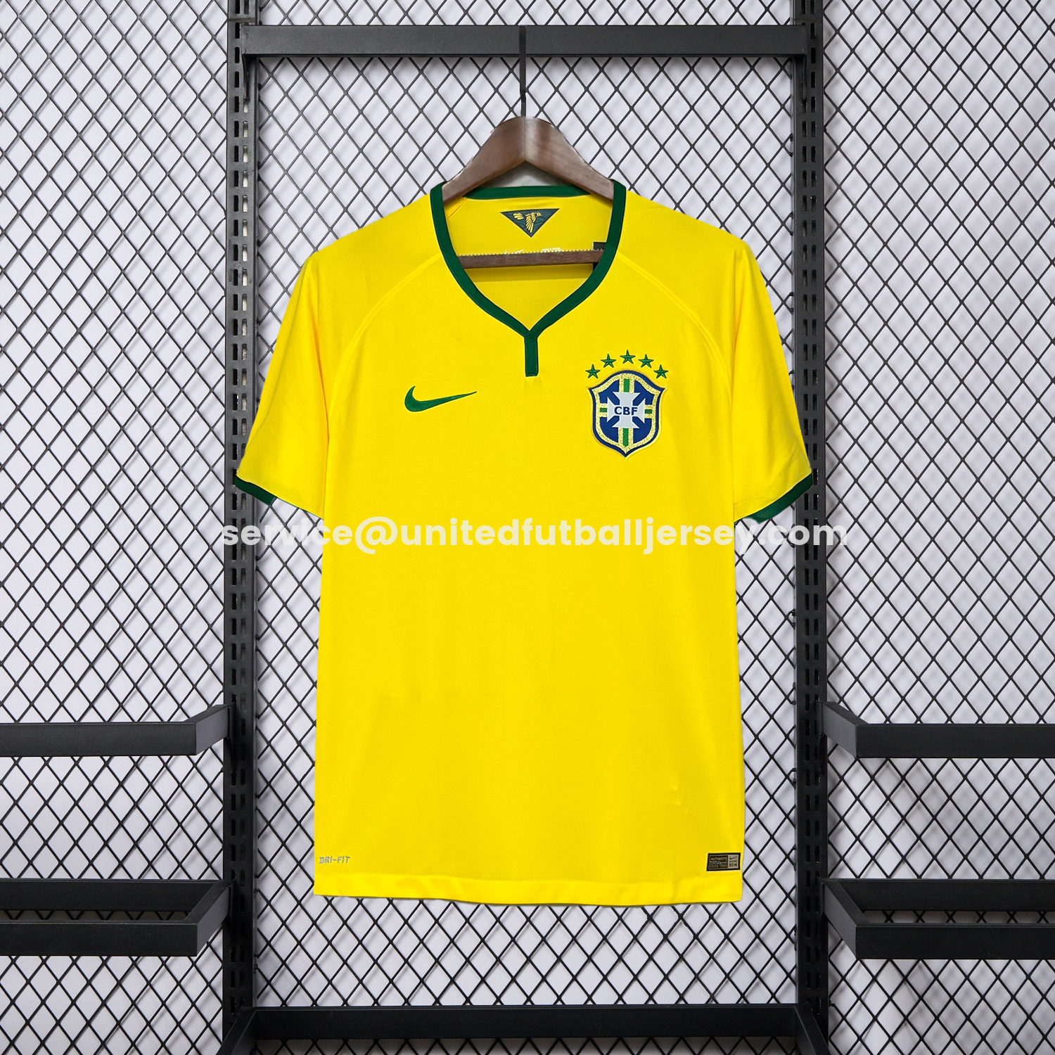 unitedfutballjersey-Retro Brazil 2014 Home Jersey