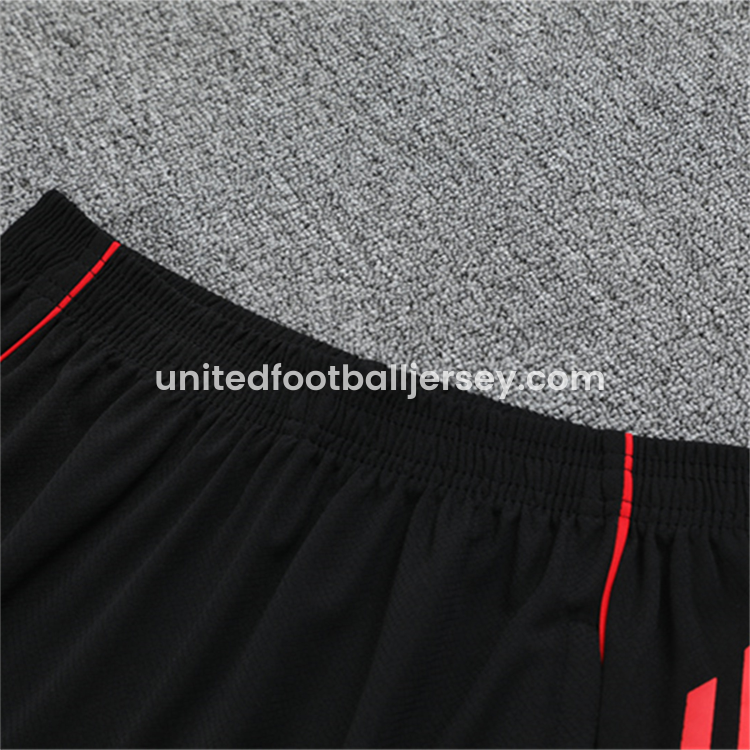 unitedfutballjersey-Manchester United 25-26 Kid Short-Sleeve Training Set - White Top & Black Shorts