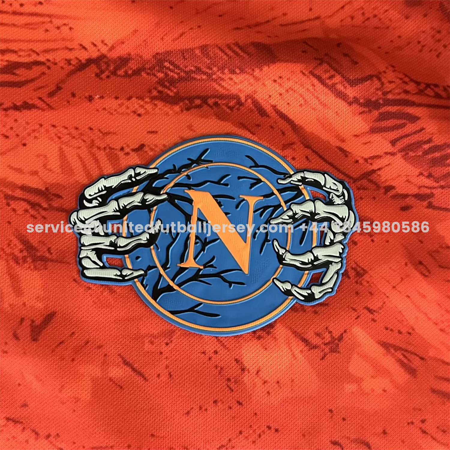 unitedfutballjersey-Napoli 25-26 Halloween Orange Goalkeeper Jersey - Fans Version