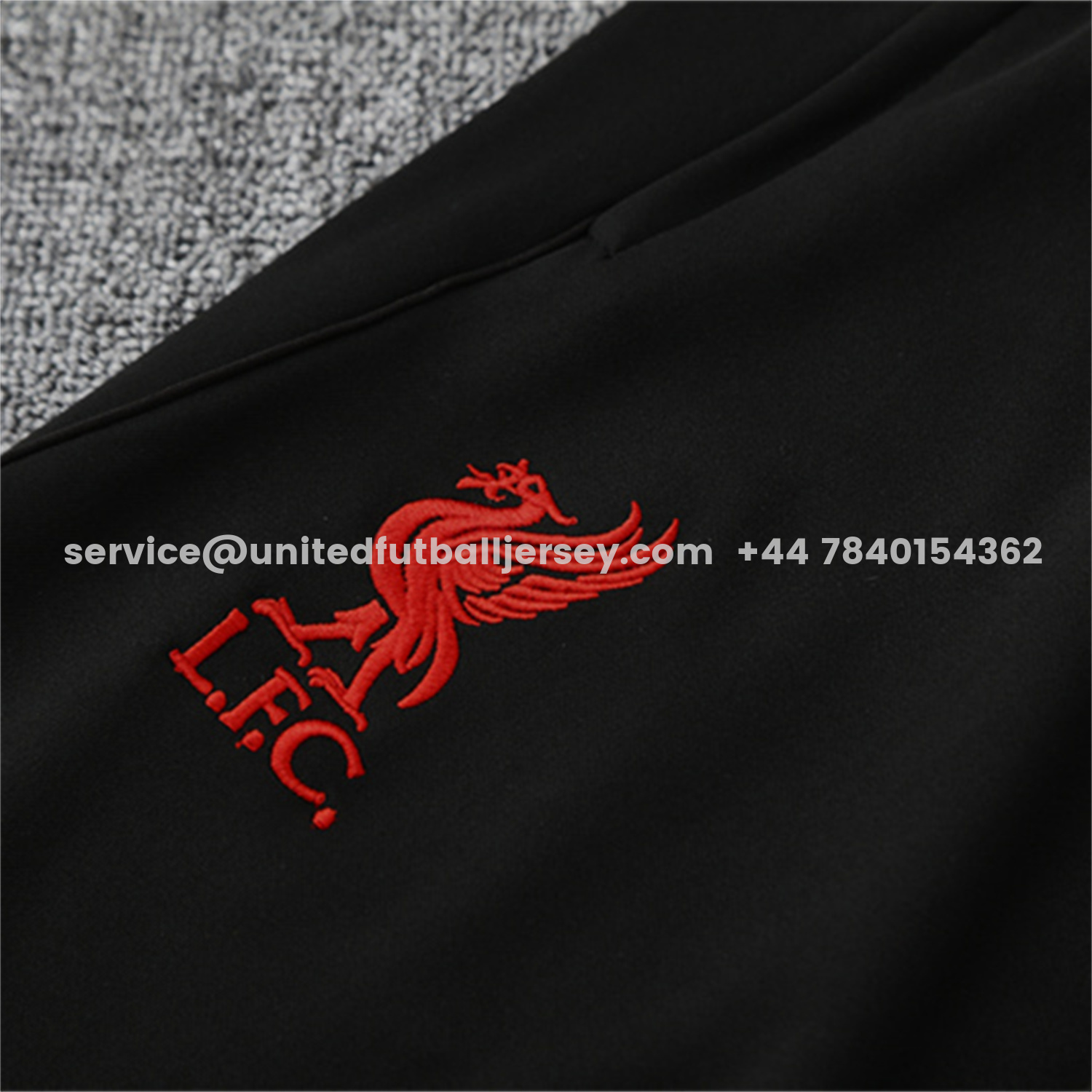 unitedfutballjersey-Liver.pool 25-26 Long Sleeve Training Set - Black Top & Black Pants
