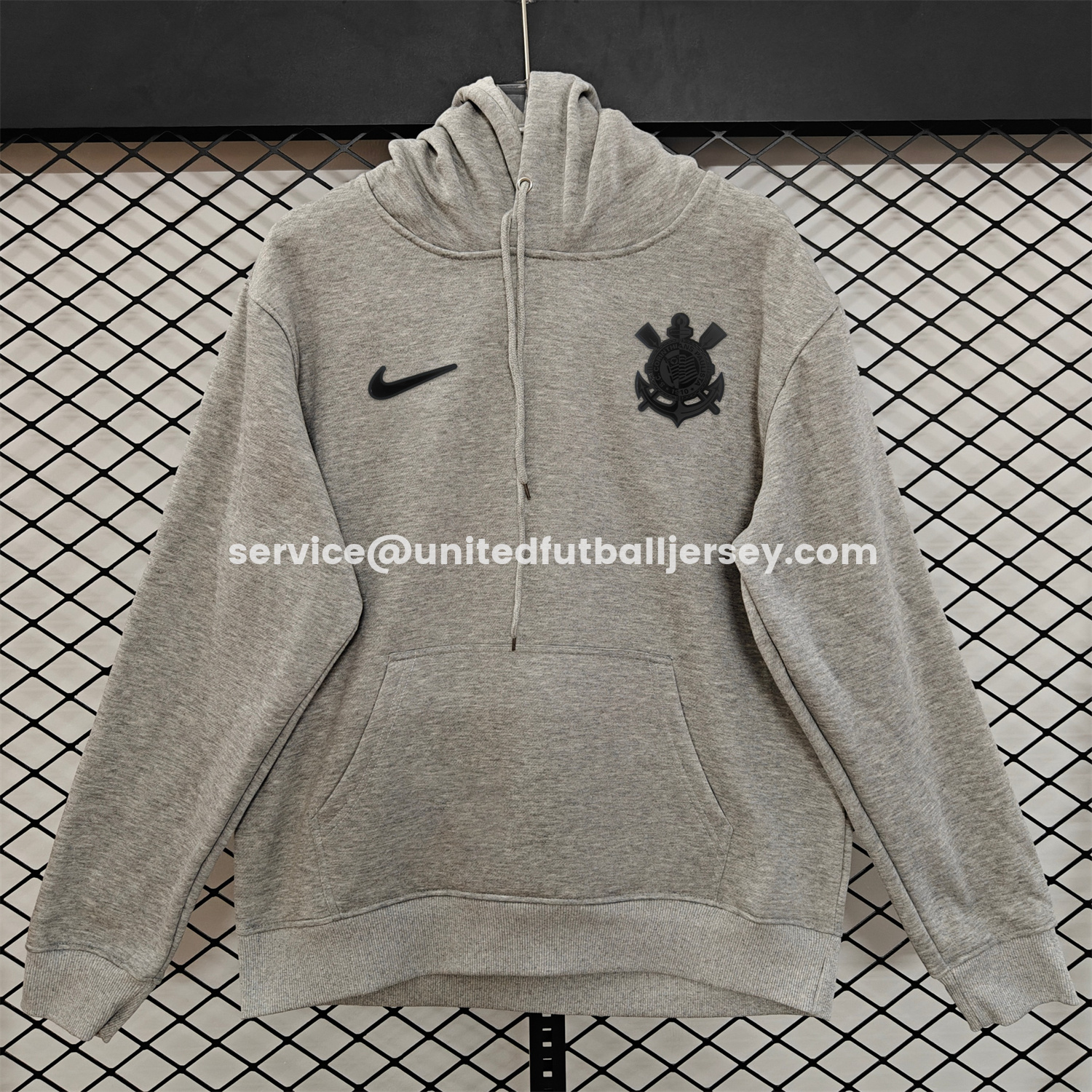 unitedfutballjersey-Corinthians 25-26 Originals Terrace Black Icon Unisex Pullover Hoodie