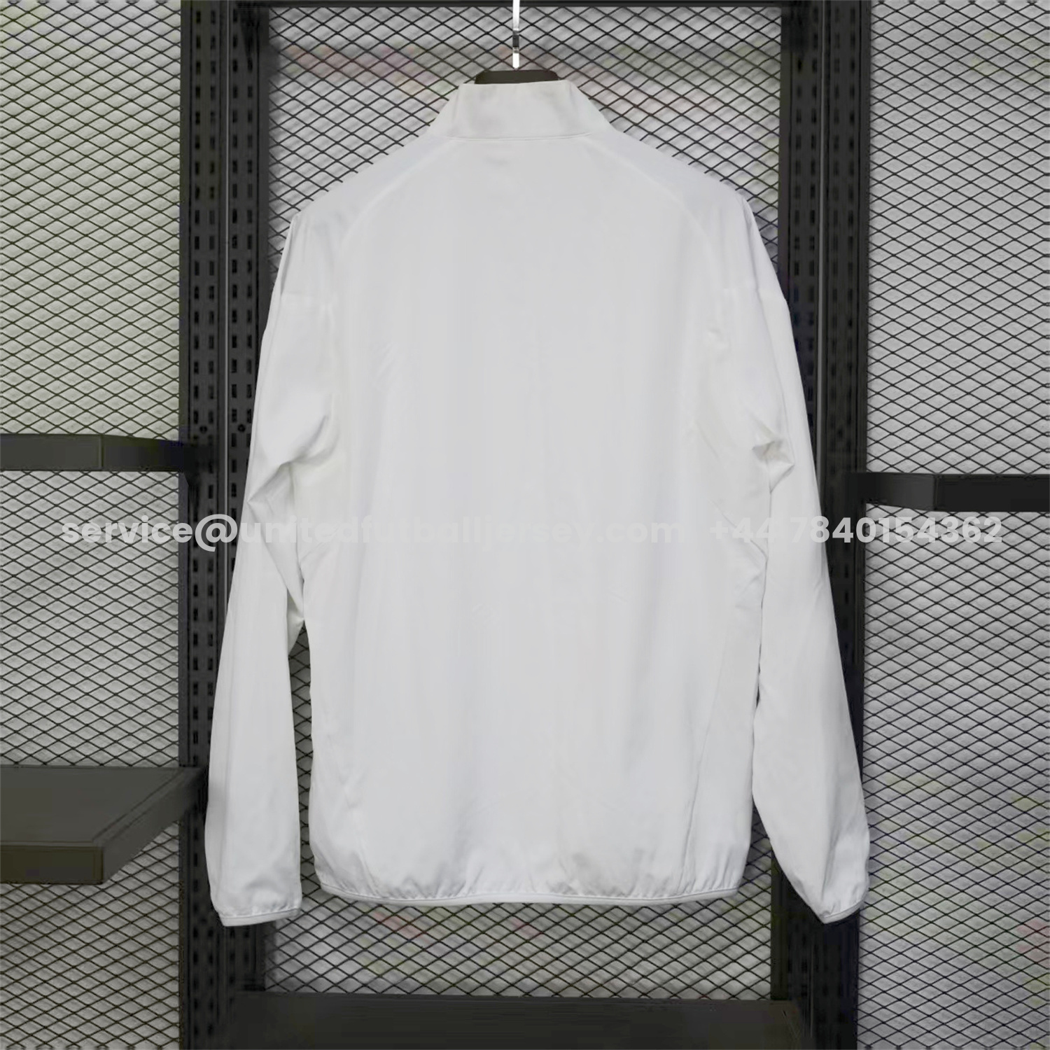 unitedfutballjersey-Real Madrid 25-26 White Windbreaker Jacket