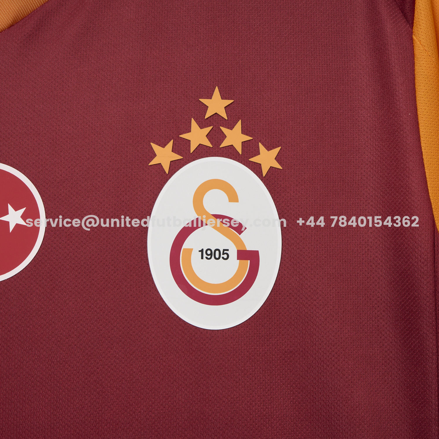 unitedfutballjersey-Galatasaray 25-26 Home Unsponsored Jersey with Five Stars - Fans Version