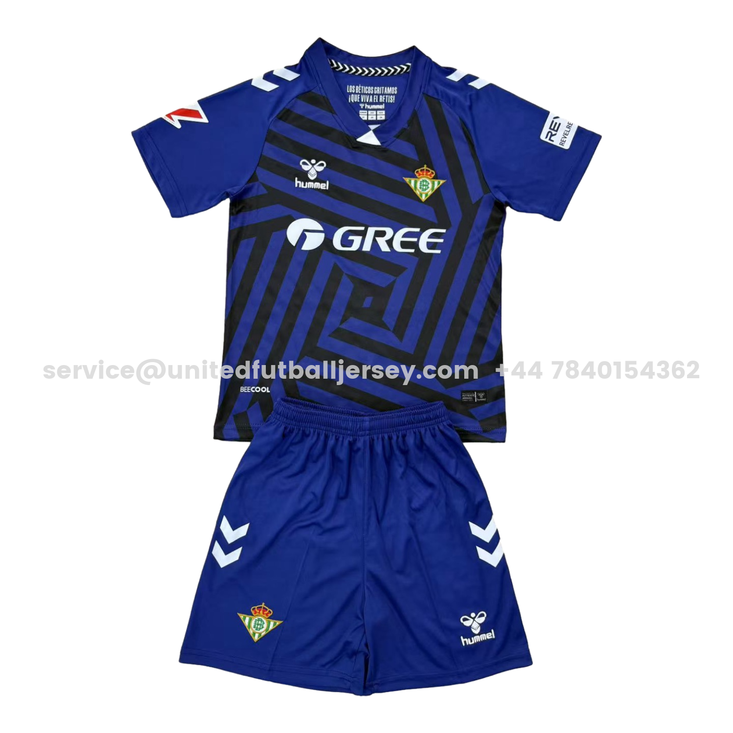 unitedfutballjersey-Real Betis 25-26 Blue Goalkeeper Men's Adult Jersey Set - Fans Version