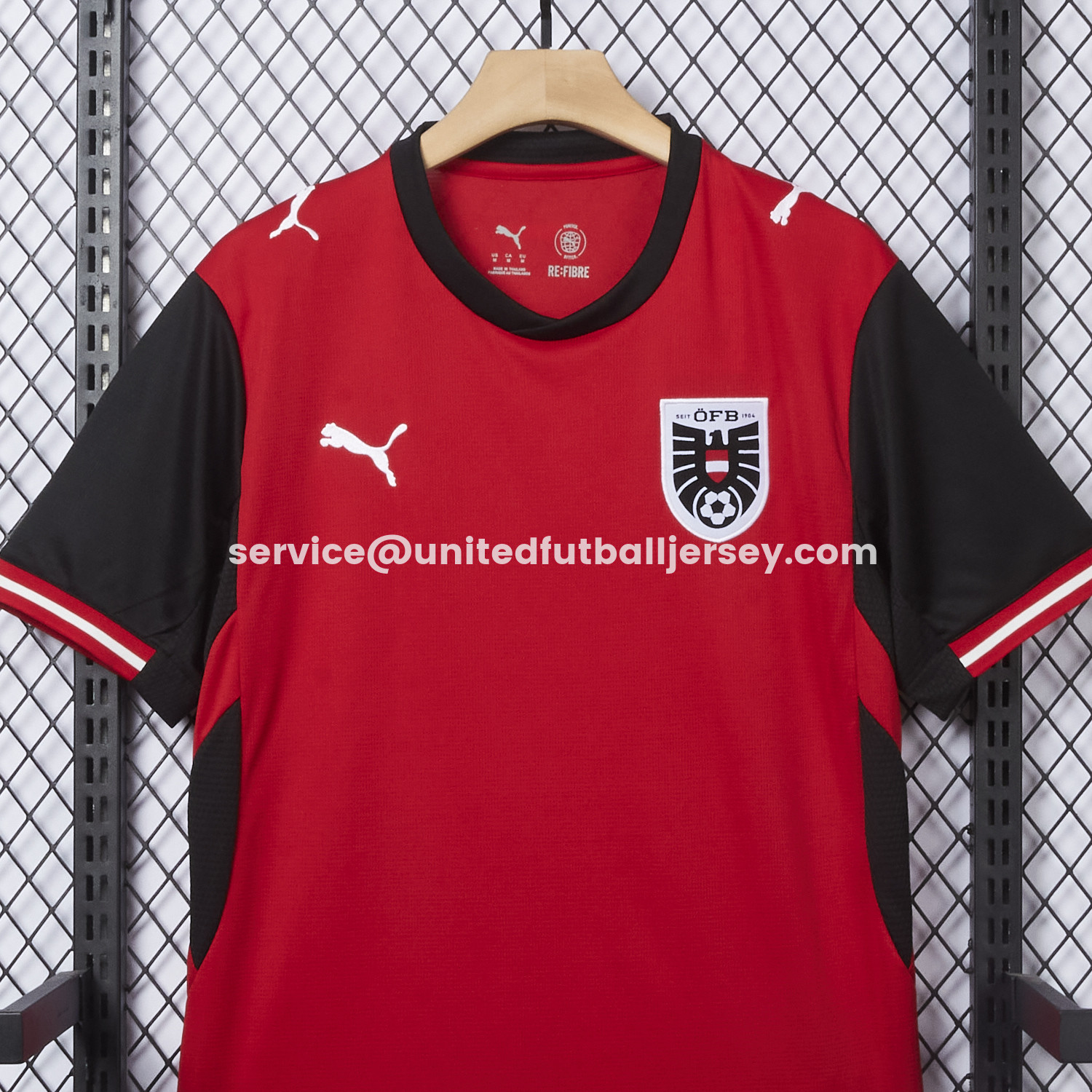 unitedfutballjersey-Austria 2026 Home Red Jersey - Fans Version