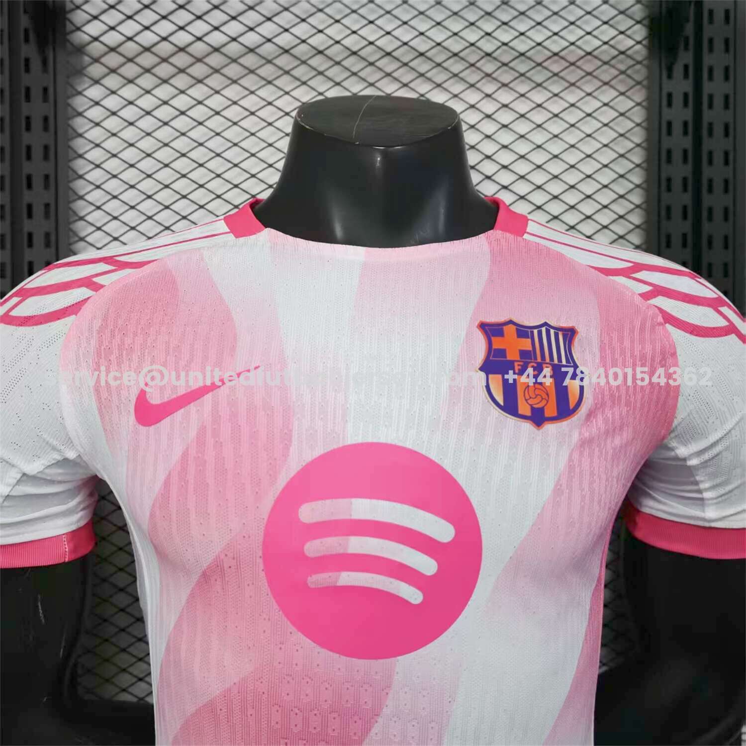 unitedfutballjersey-Barcelona 25-26 Red and White Diagonal Gradient Special Jersey - Player Version