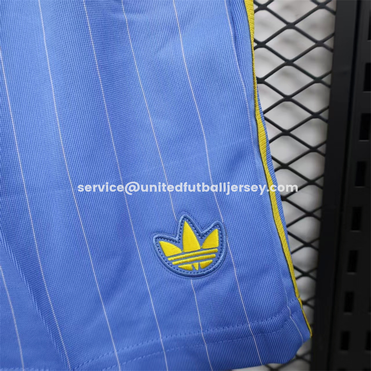 unitedfutballjersey-Manchester United 25-26 Trefoil Blue Travel Shorts - Player Version