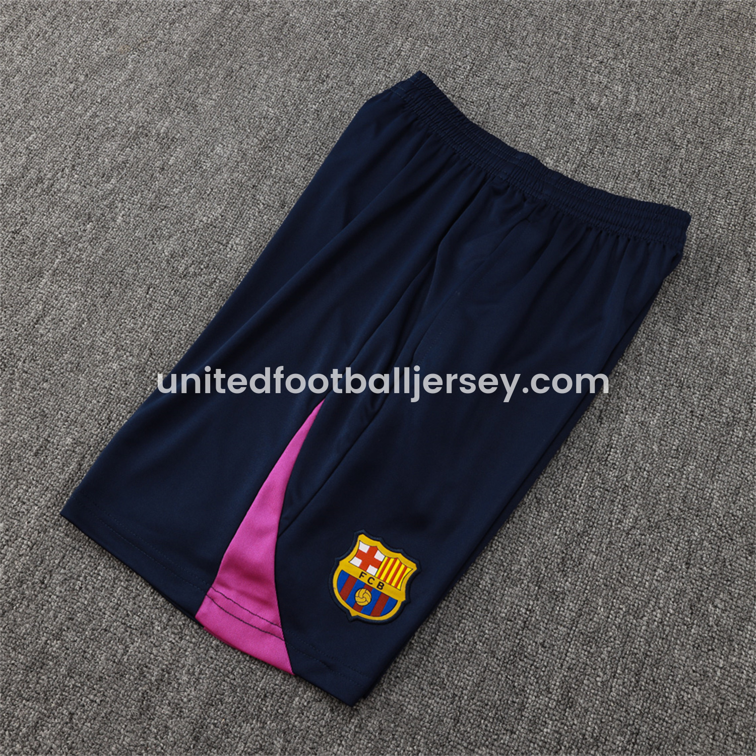 unitedfutballjersey-Barcelona 25-26 Vest Training Set - Deep Blue Black Vest and Shorts