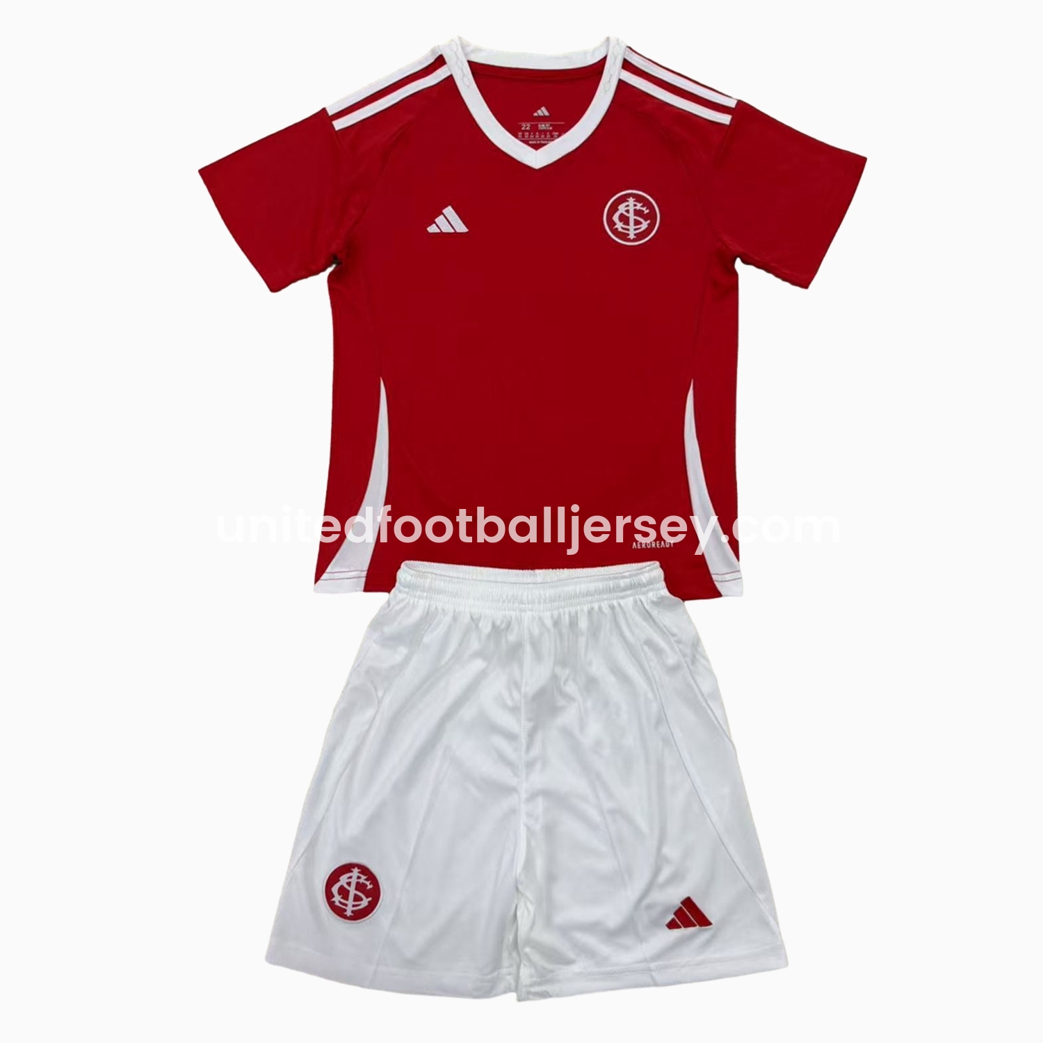 unitedfutballjersey-SC Internacional 25-26 Home Kids Kit
