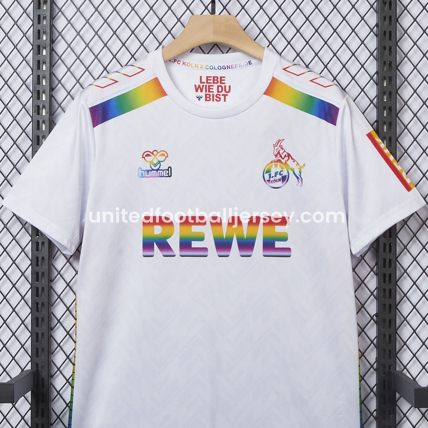 unitedfutballjersey-1. FC Köln 2024-25 Pride Diversity Special Edition Jersey - Fans Version