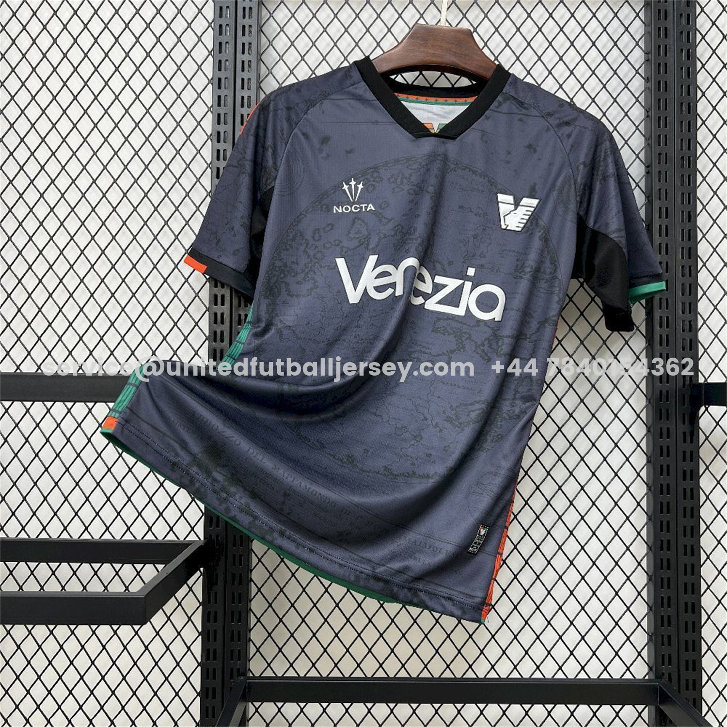 unitedfutballjersey-Venezia FC 25-26 Home Venezia Chest Sponsor Jersey - Fans Version