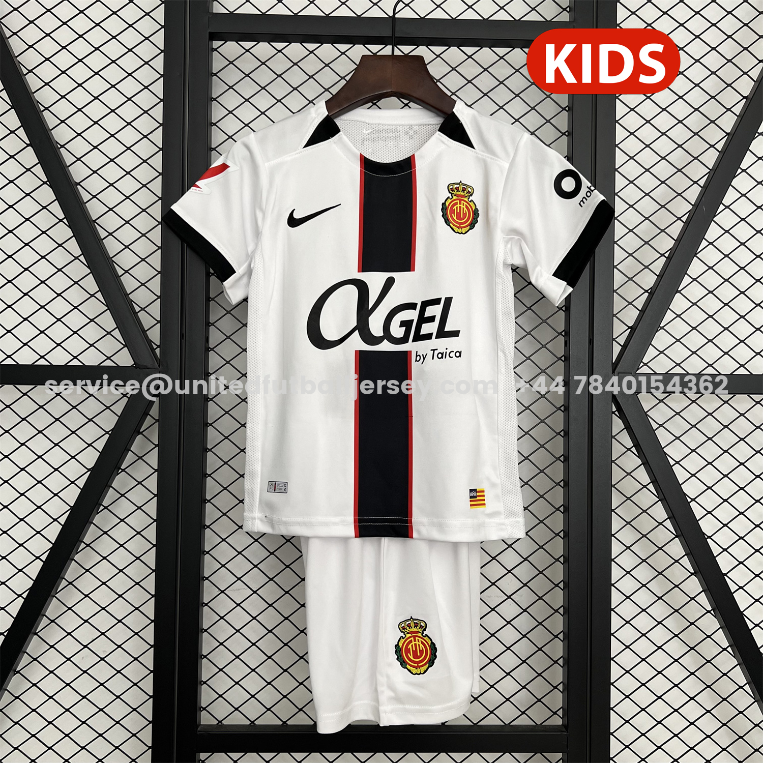 unitedfutballjersey-Mallorca 25-26 Away White Kids Kit