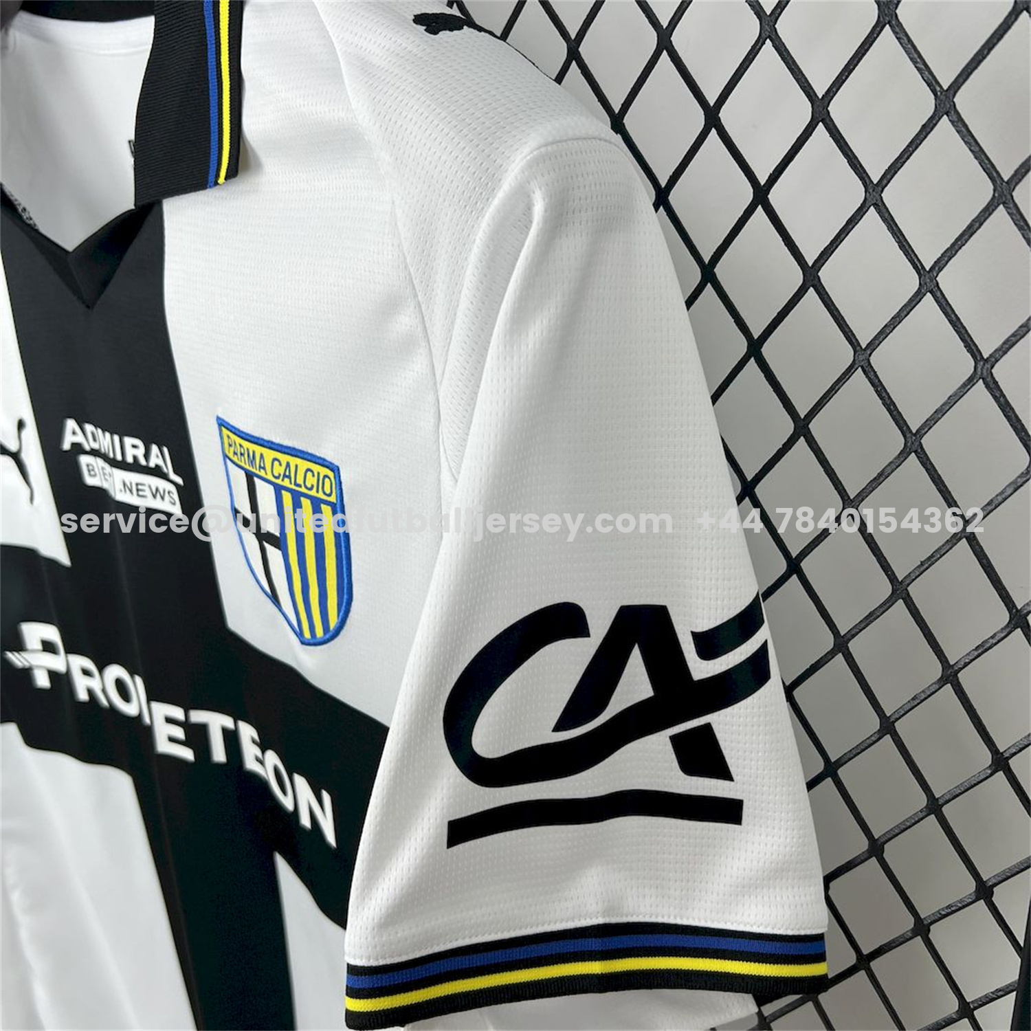 unitedfutballjersey-Parma 25-26 Home Jersey - Fans Version
