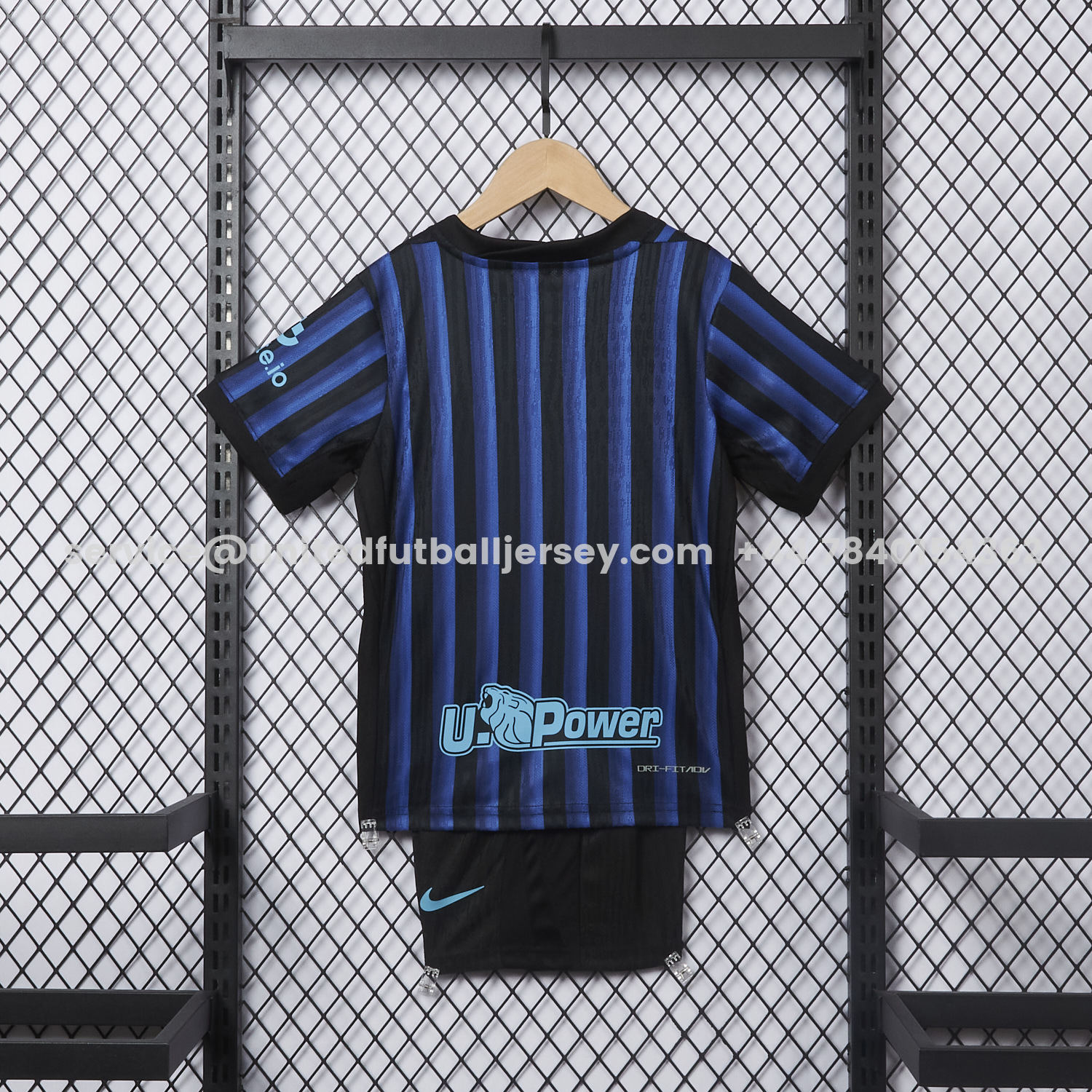 unitedfutballjersey-Inter Milan 25-26 Home Kids Kit - Player Version
