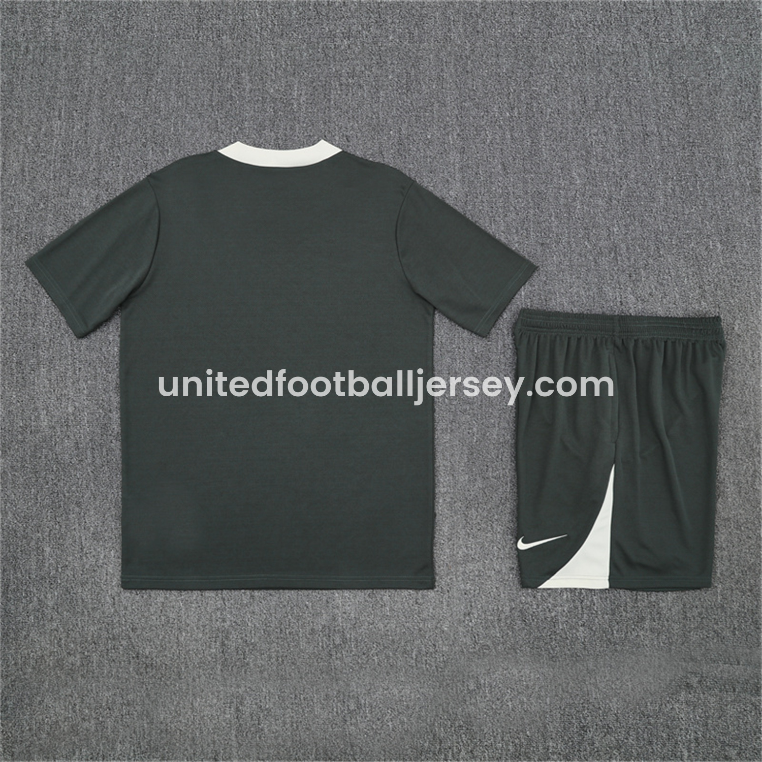 unitedfutballjersey-C.H.E.L.S.E.A 25-26 Short-Sleeve Training Set - Army Green Top & Army Green Shorts