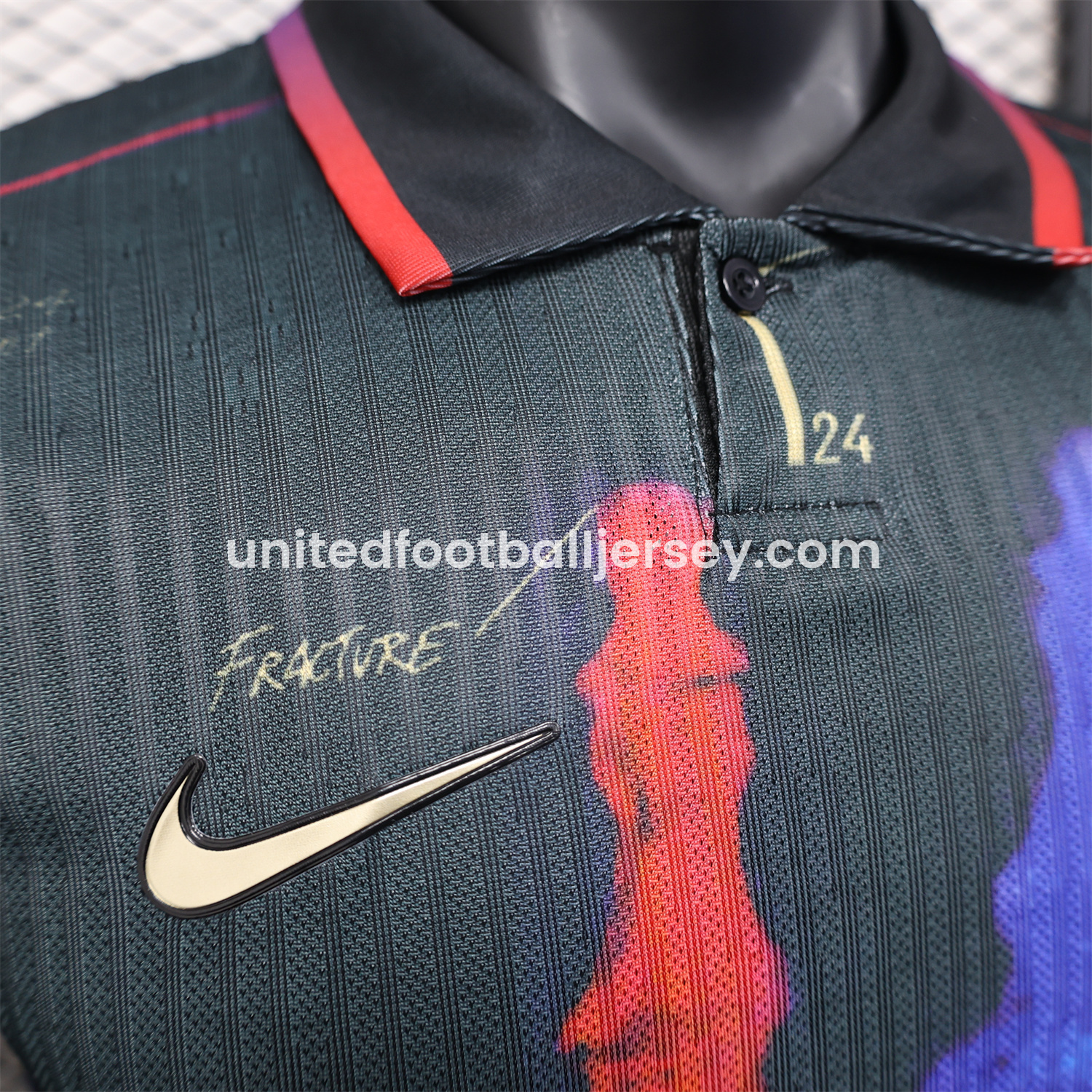 unitedfutballjersey-Barcelona 24-25 Red and Blue Hand Special Edition Jersey - Player Version