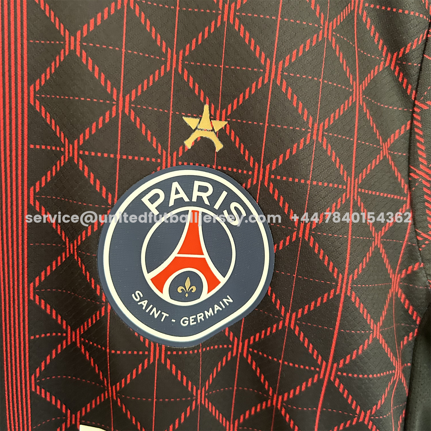 unitedfutballjersey-Paris Saint-Germain PSG 25-26 Red Pre-Match Training Jersey - Fans Version
