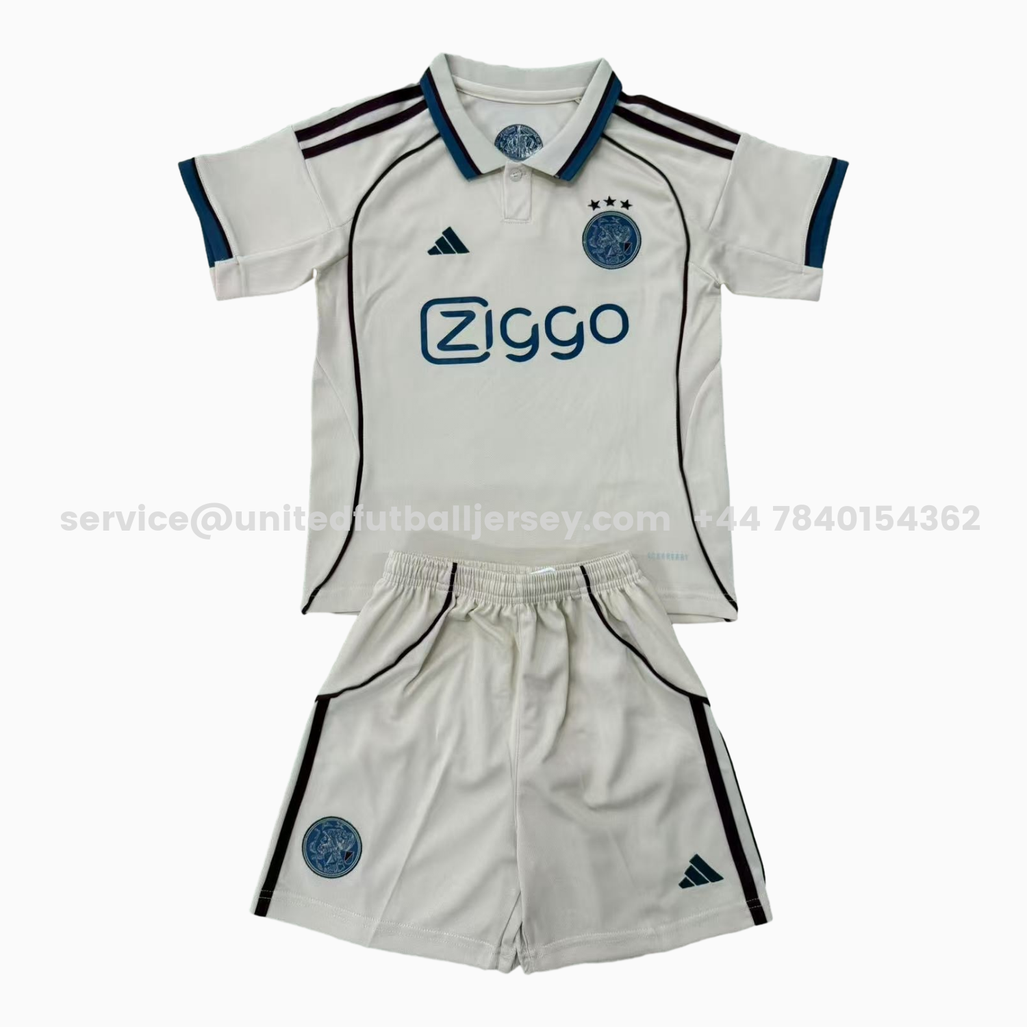 unitedfutballjersey-Ajax 25-26 Third Kids Kit