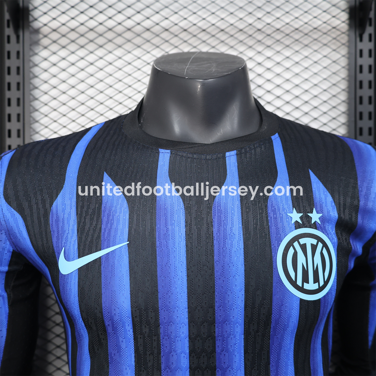 unitedfutballjersey-Inter Milan 25-26 Home Long Sleeve Jersey - Player Version