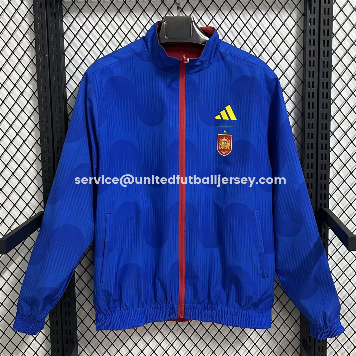 unitedfutballjersey-Spain 2026 Pre-Match Double Sided Reversible Windbreaker - Red