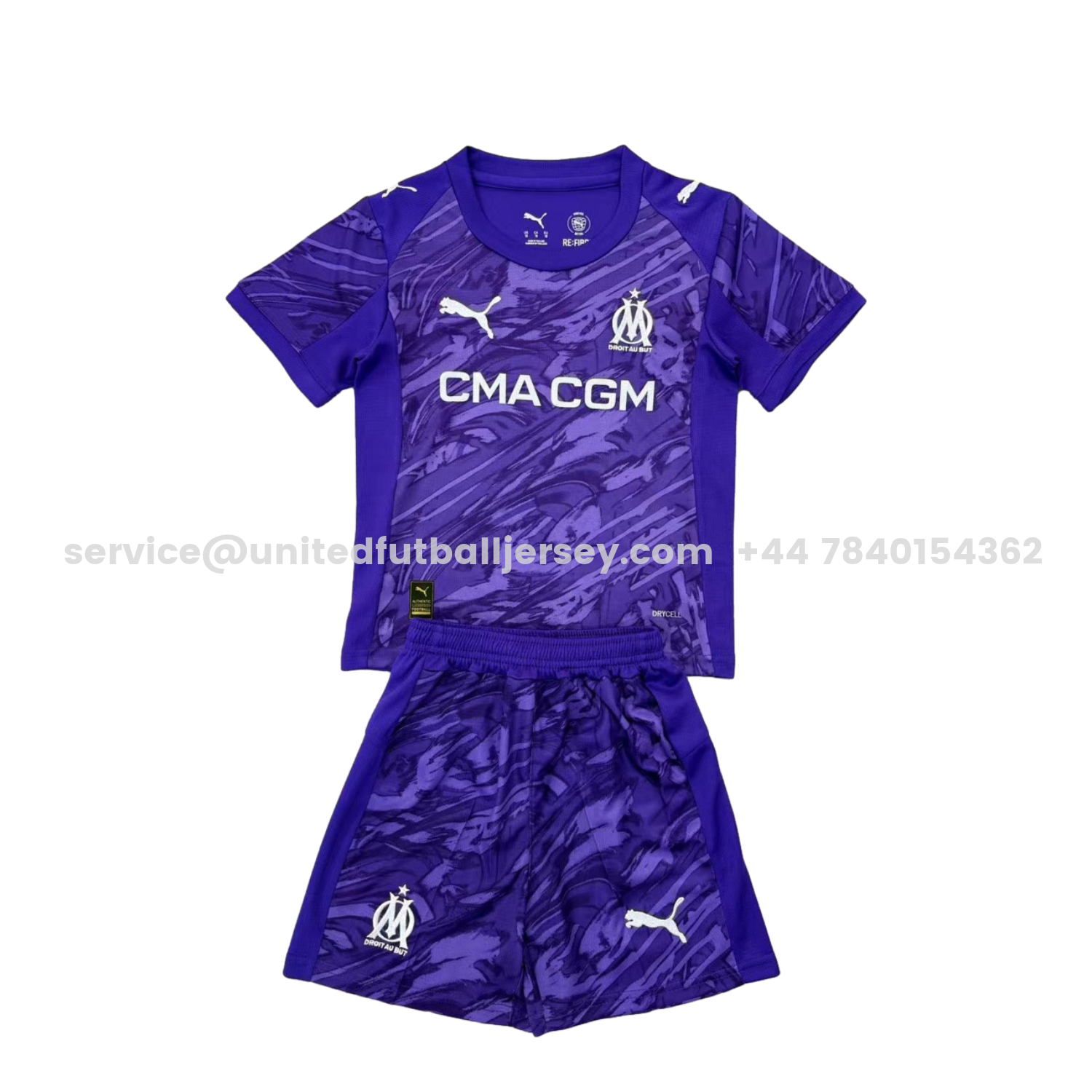 unitedfutballjersey-Marseille 25-26 Purple Goalkeeper Men's Adult Jersey Set - Fans Version