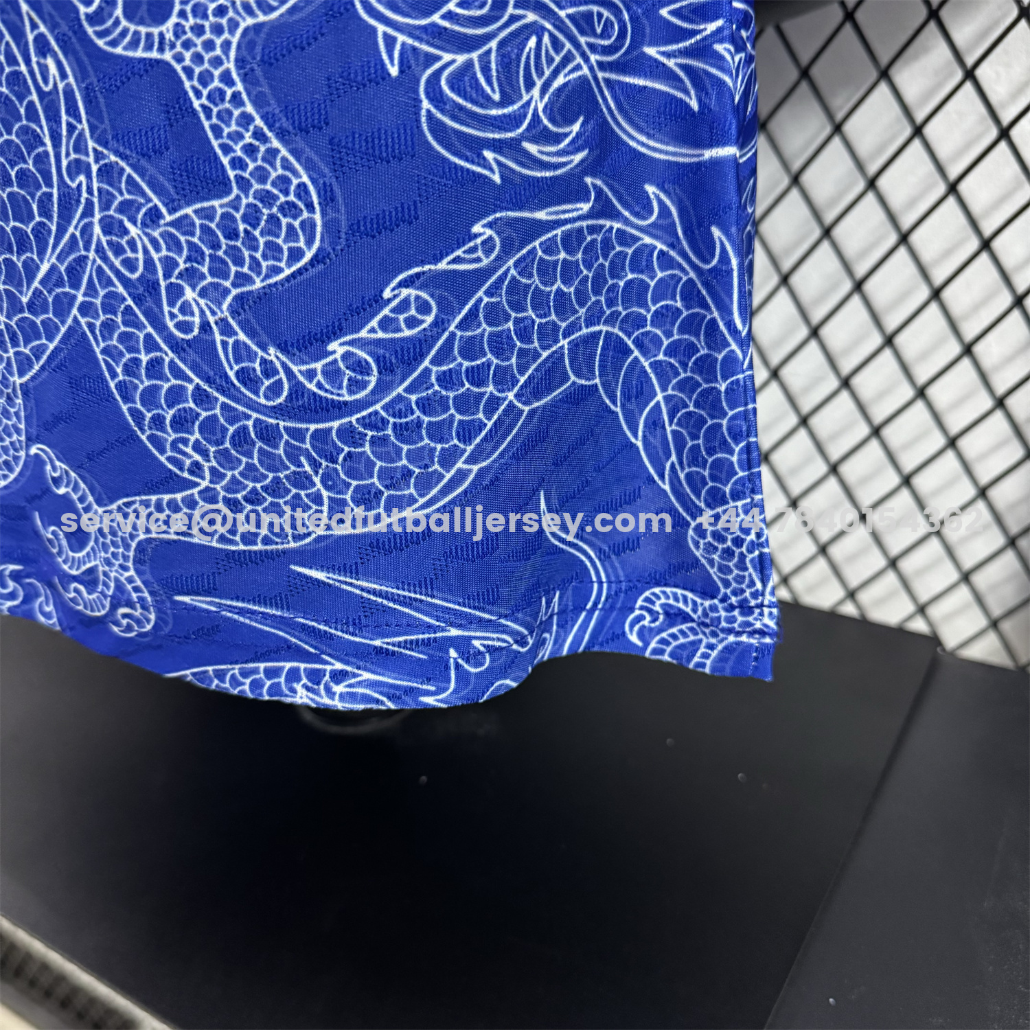 unitedfutballjersey-Japan 25-26 White Dragon Pattern Blue Special Jersey - Player Version