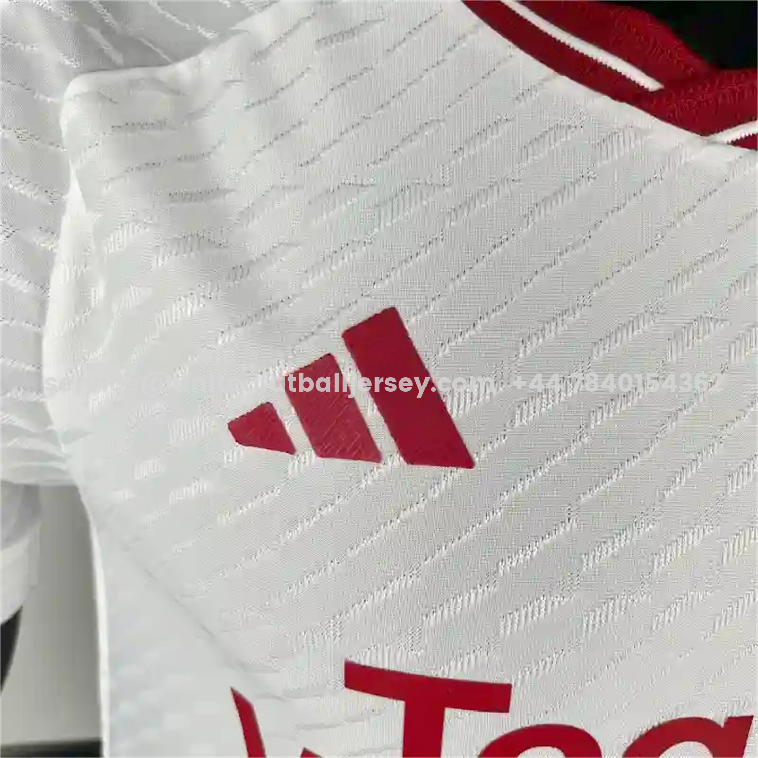 unitedfutballjersey-Retro Manchester United 2023-24 Away White Jersey - Player Version