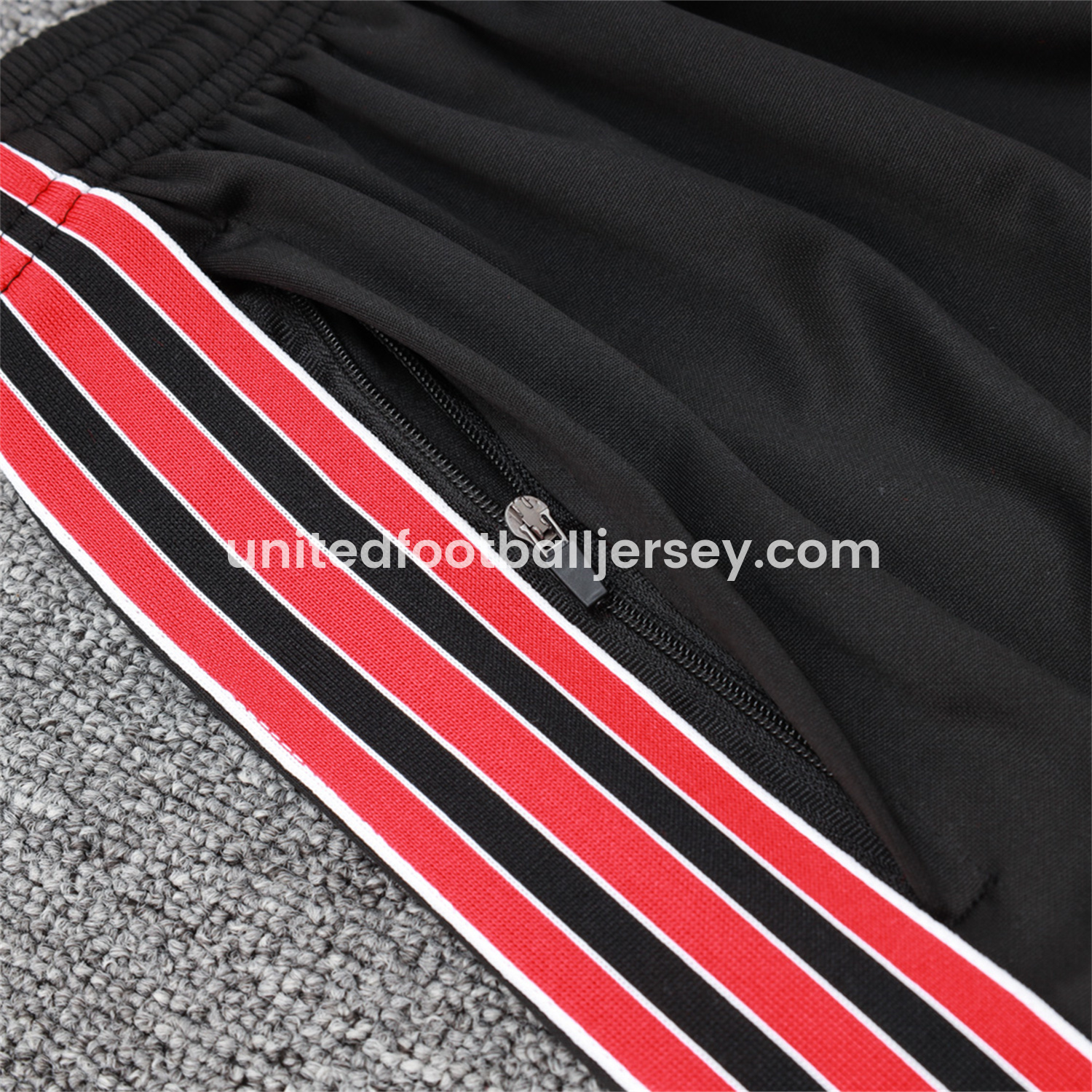 unitedfutballjersey-Manchester United 25-26 Originals Terrace Icon Jacket Training Tracksuit - Black