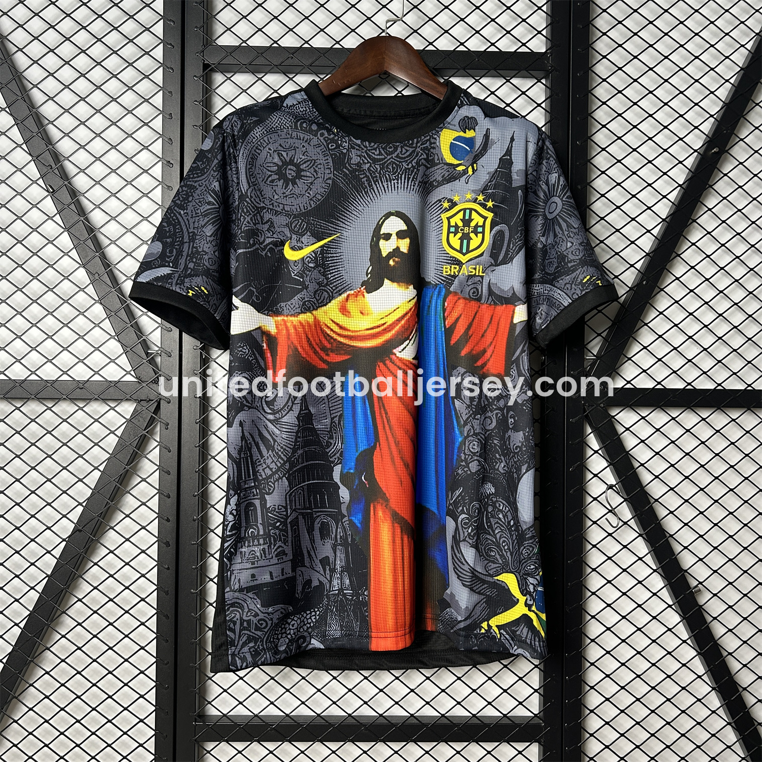 unitedfutballjersey-Brazil 25-26 Colorful Jesus Statue Special Jersey - Fans Version