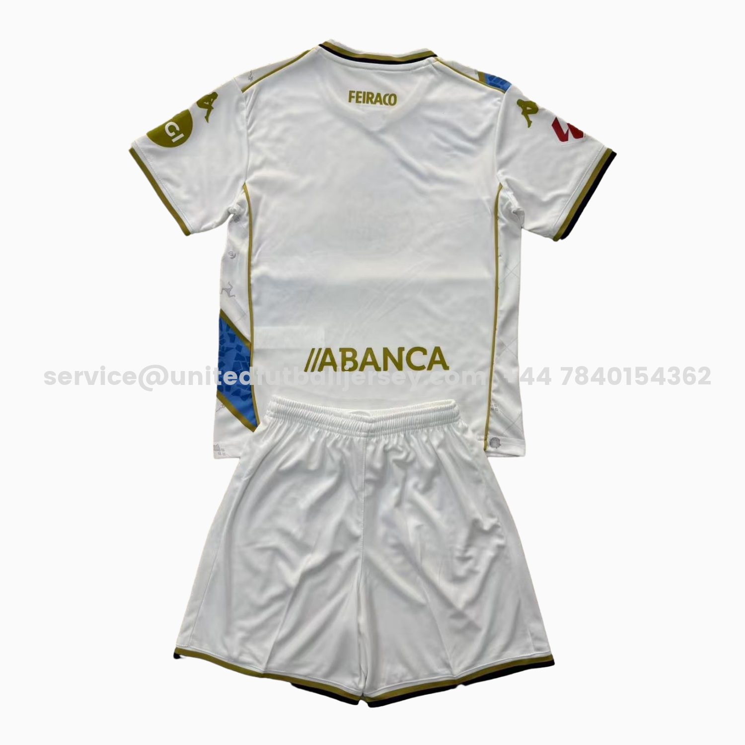 unitedfutballjersey-Deportivo de La Coruña 25-26 Third White Men's Adult Jersey Set - Fans Version