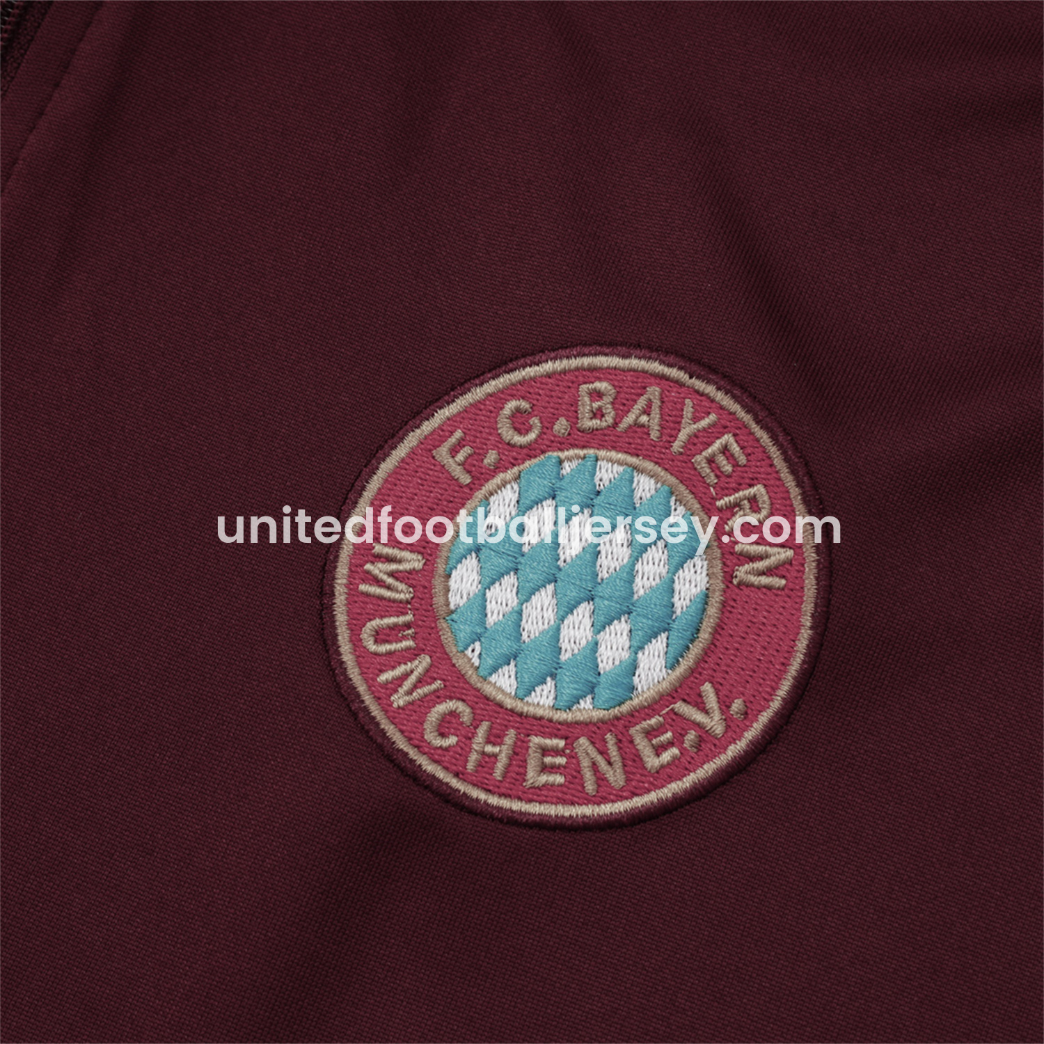 unitedfutballjersey-Bayern Munich 25-26 Throwback Trefoil Long Sleeves Training Set - Deep Red