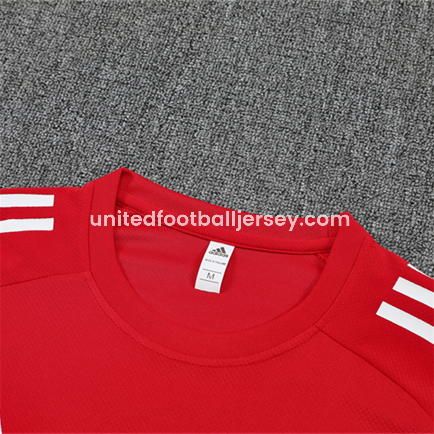 unitedfutballjersey-Manchester United 25-26 Kid Short-Sleeve Training Set - Red Top & Black Shorts