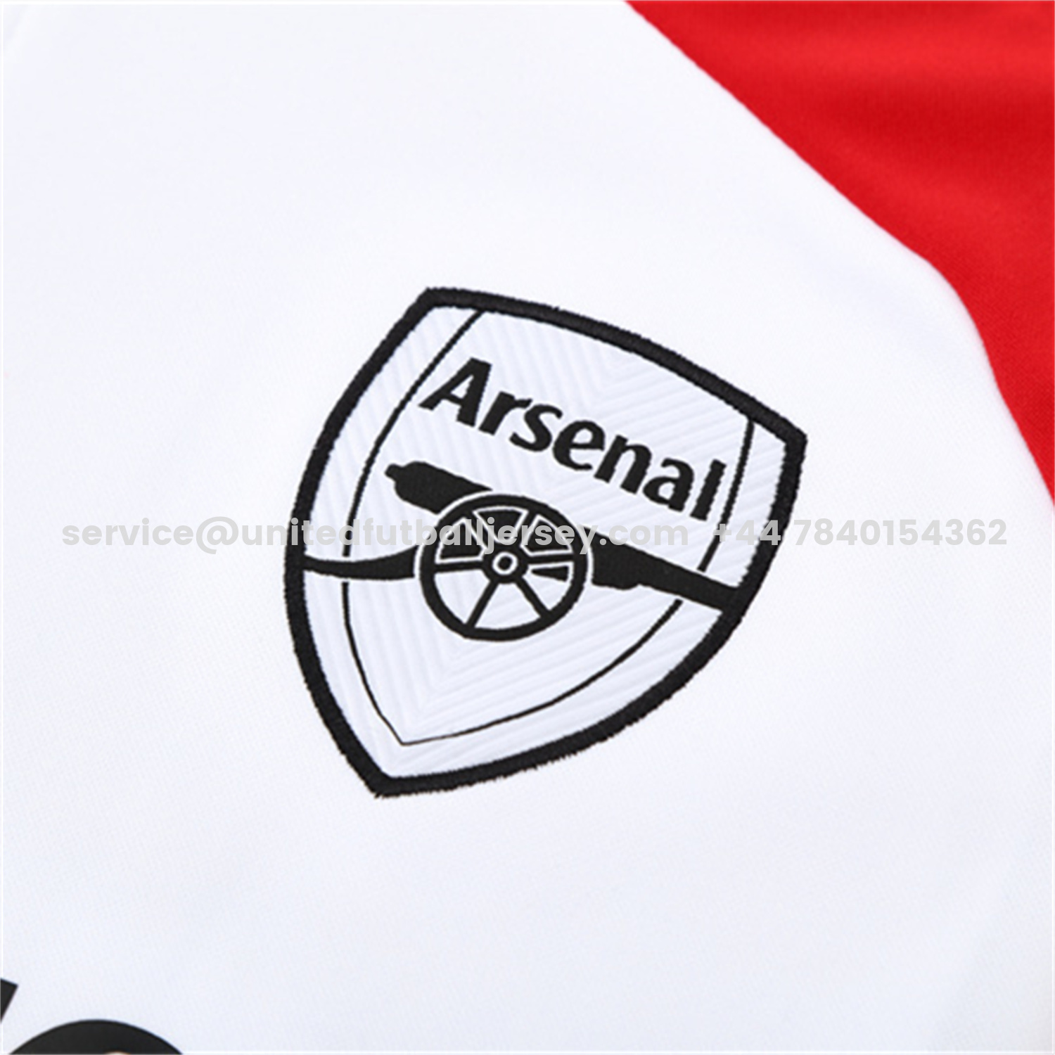 unitedfutballjersey-Arsenal 25-26 Long Sleeve Training Set - White Top & Black Pants